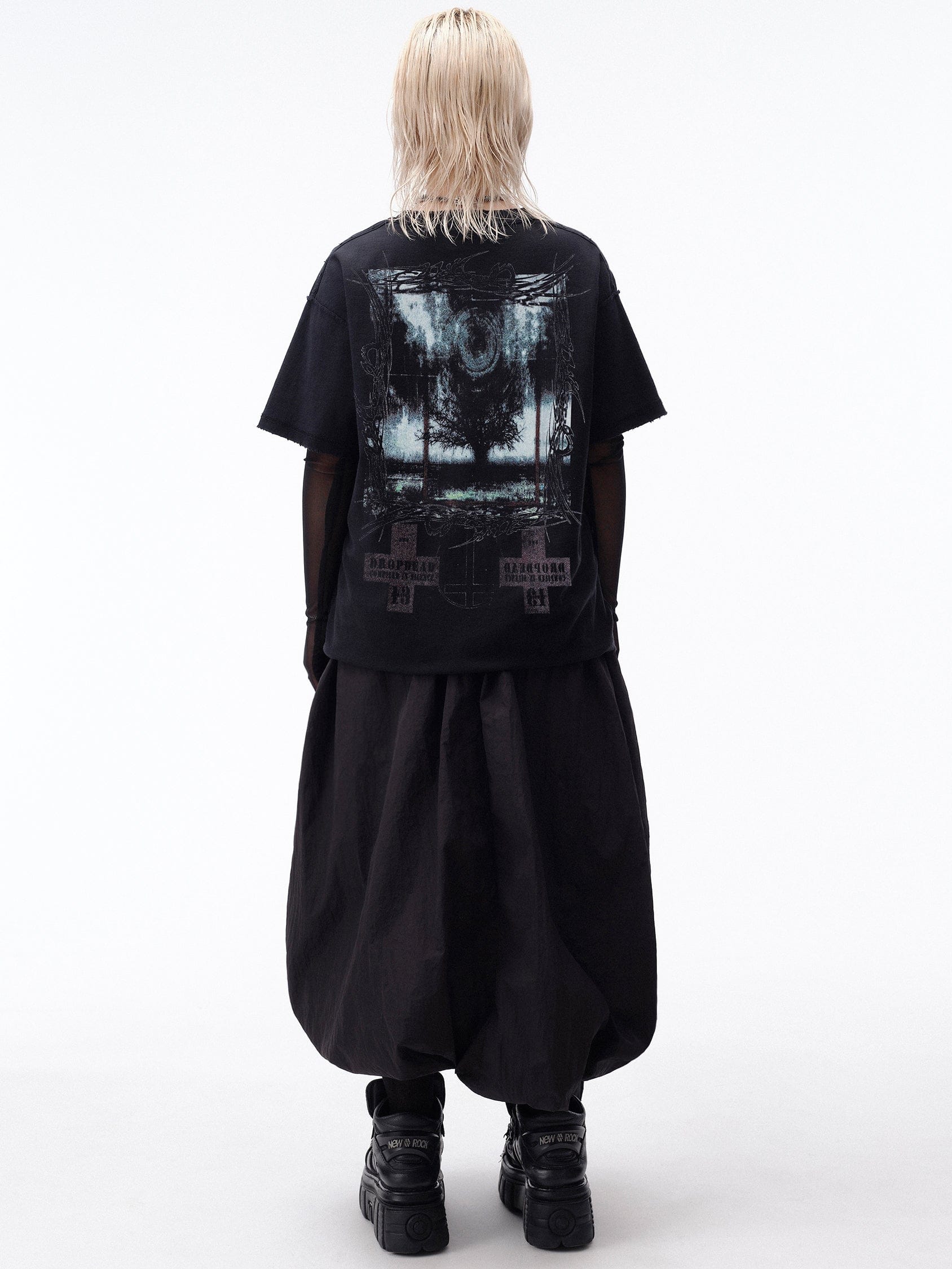 DROP DEAD - MORBID CURIOSITY Institute Boxy T-shirt