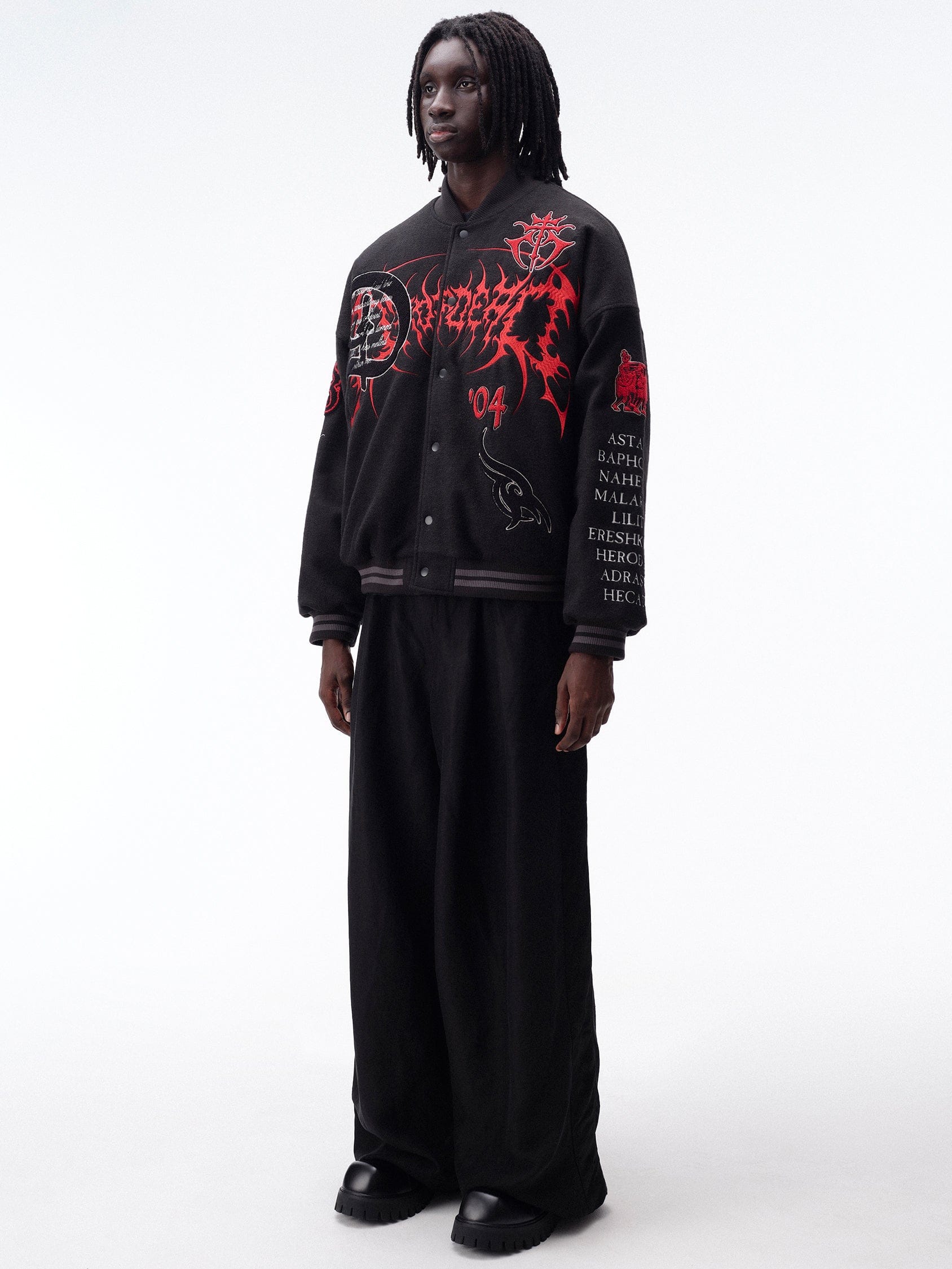 DROP DEAD - MORBID CURIOSITY Breakdown Varsity Jacket