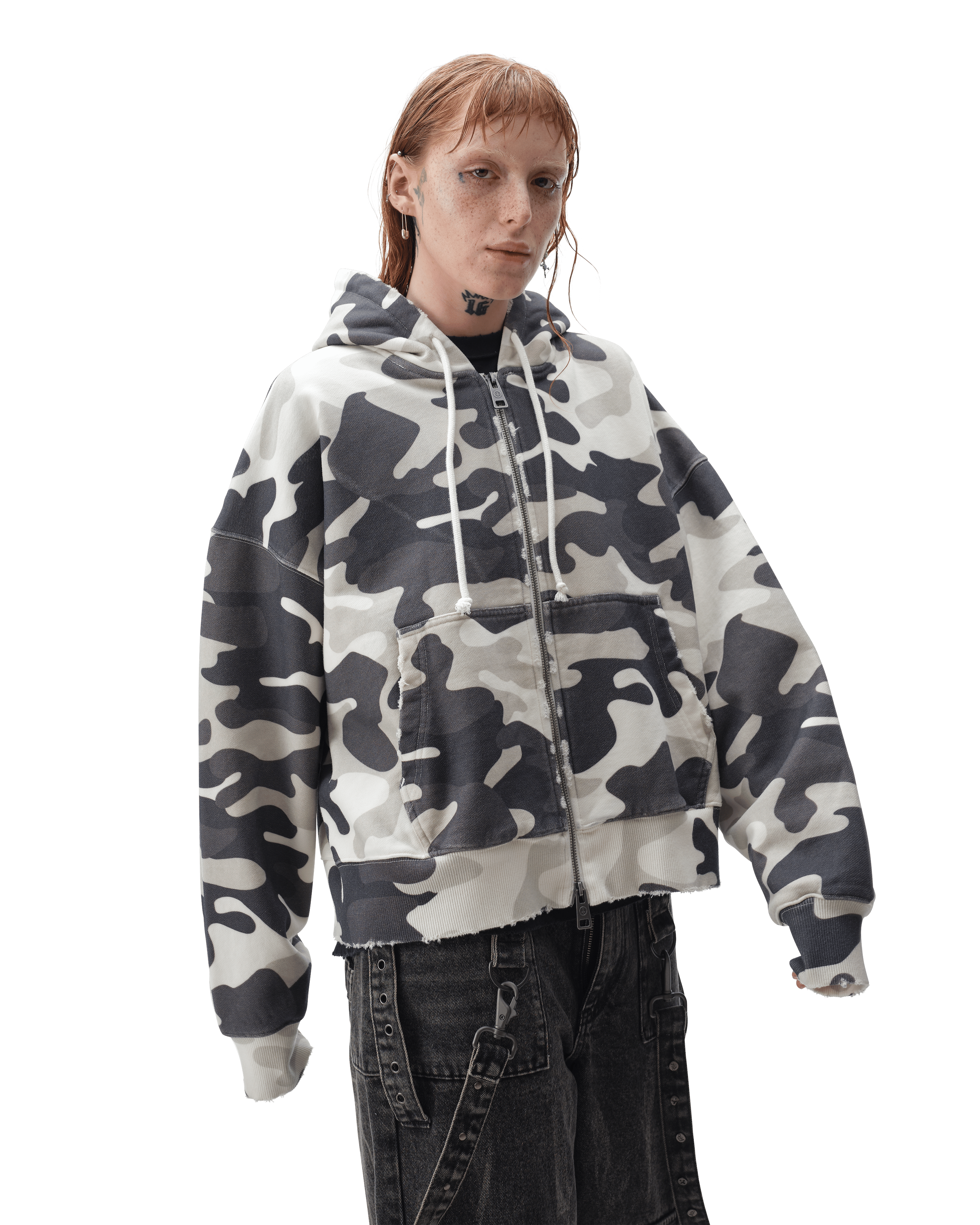 DROP DEAD - MORBID CURIOSITY Snowjob Zip-Up Hoodie