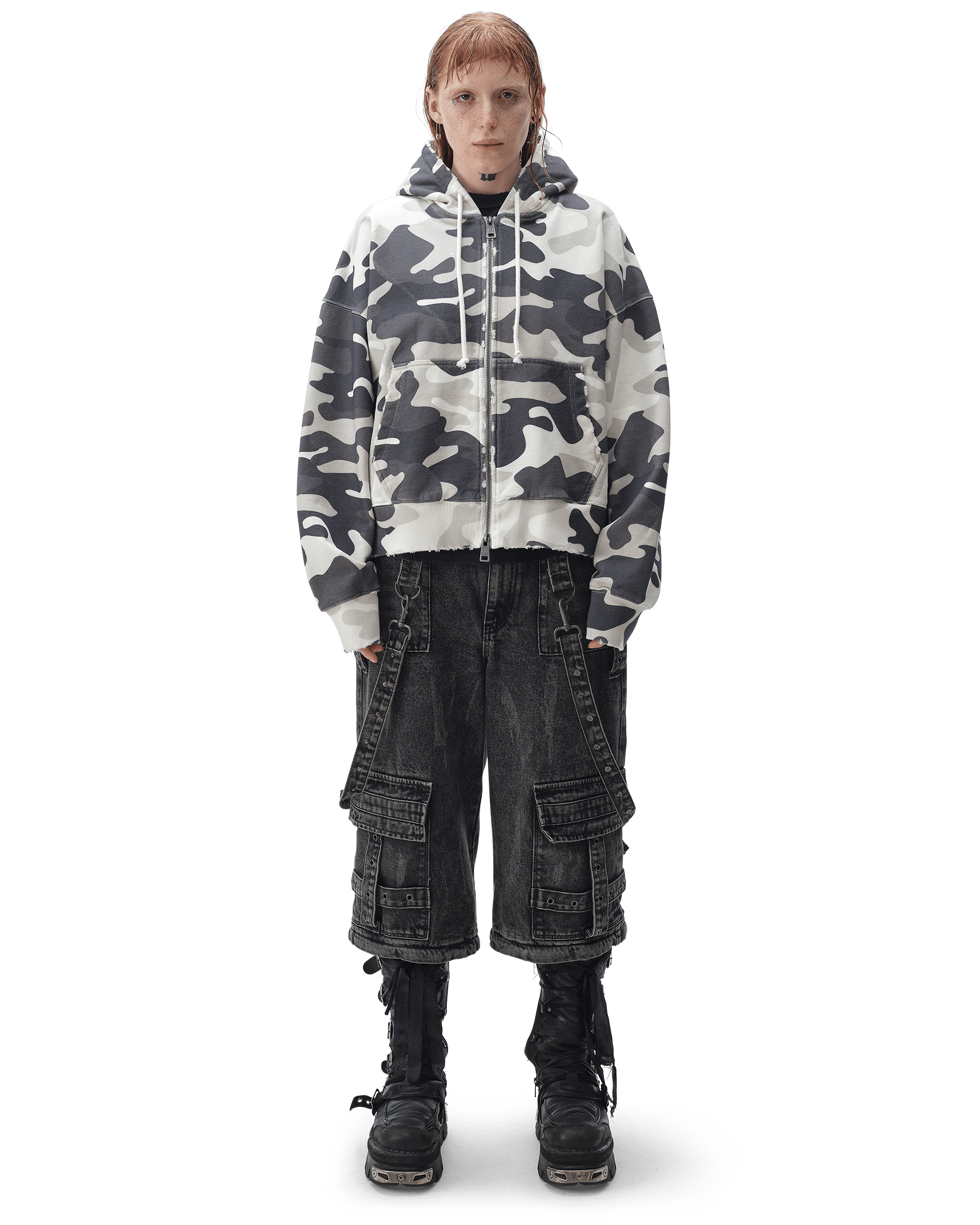 DROP DEAD - MORBID CURIOSITY Snowjob Zip-Up Hoodie