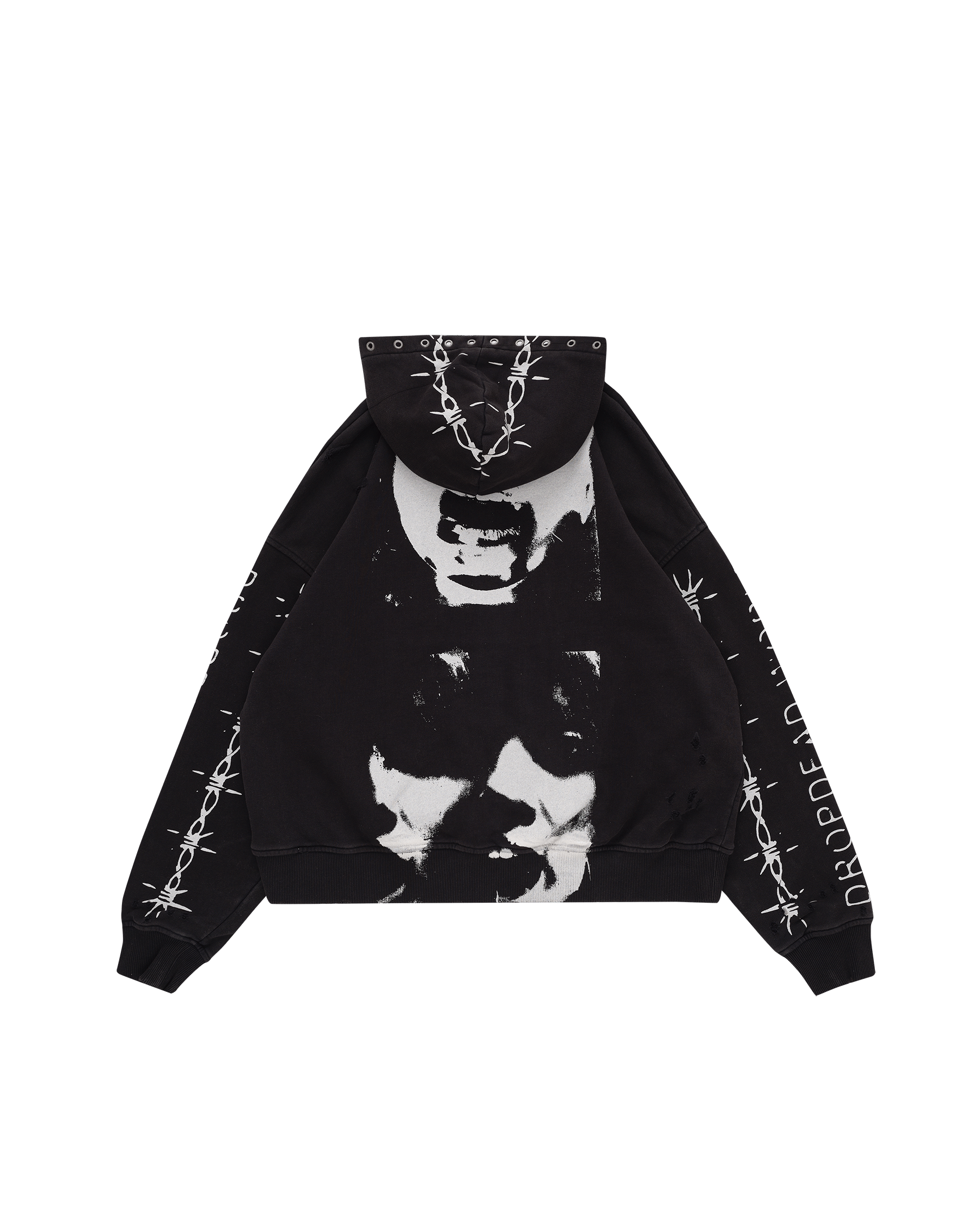 DROP DEAD - MORBID CURIOSITY Obscure Zip-Up Hoodie