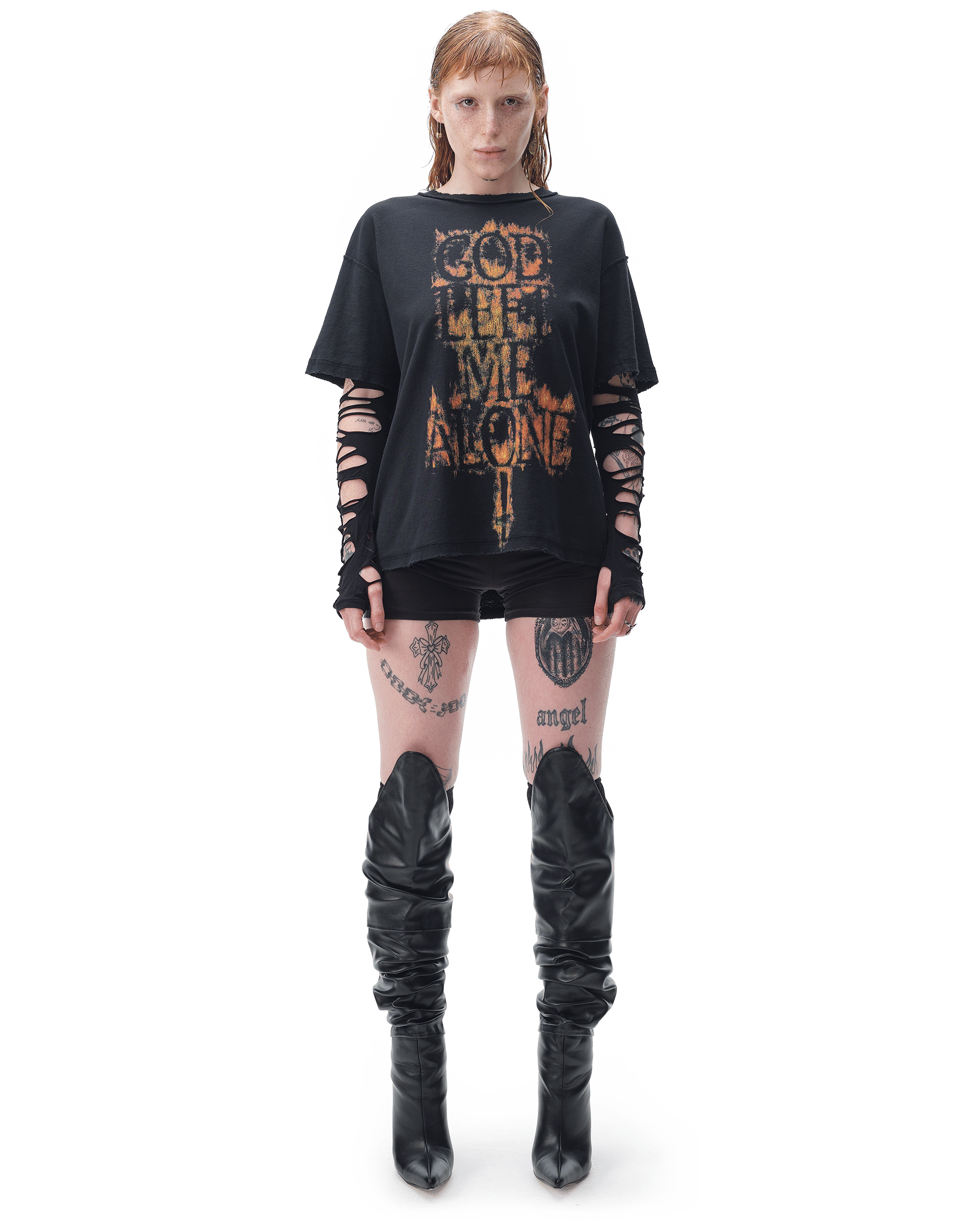 DROP DEAD - MORBID CURIOSITY Foresaken Boxy T-Shirt