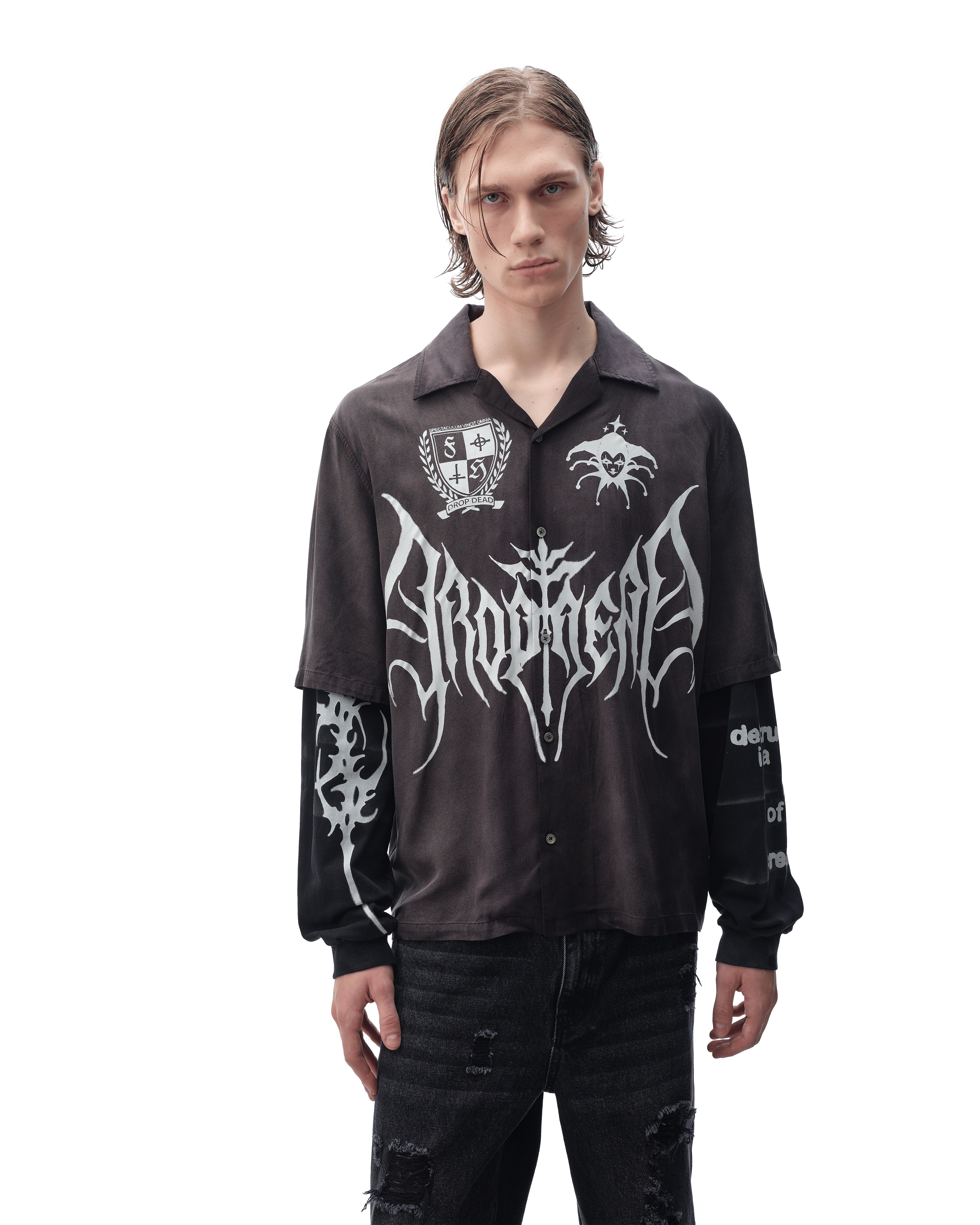DROP DEAD - MORBID CURIOSITY Outbound Layered Shirt