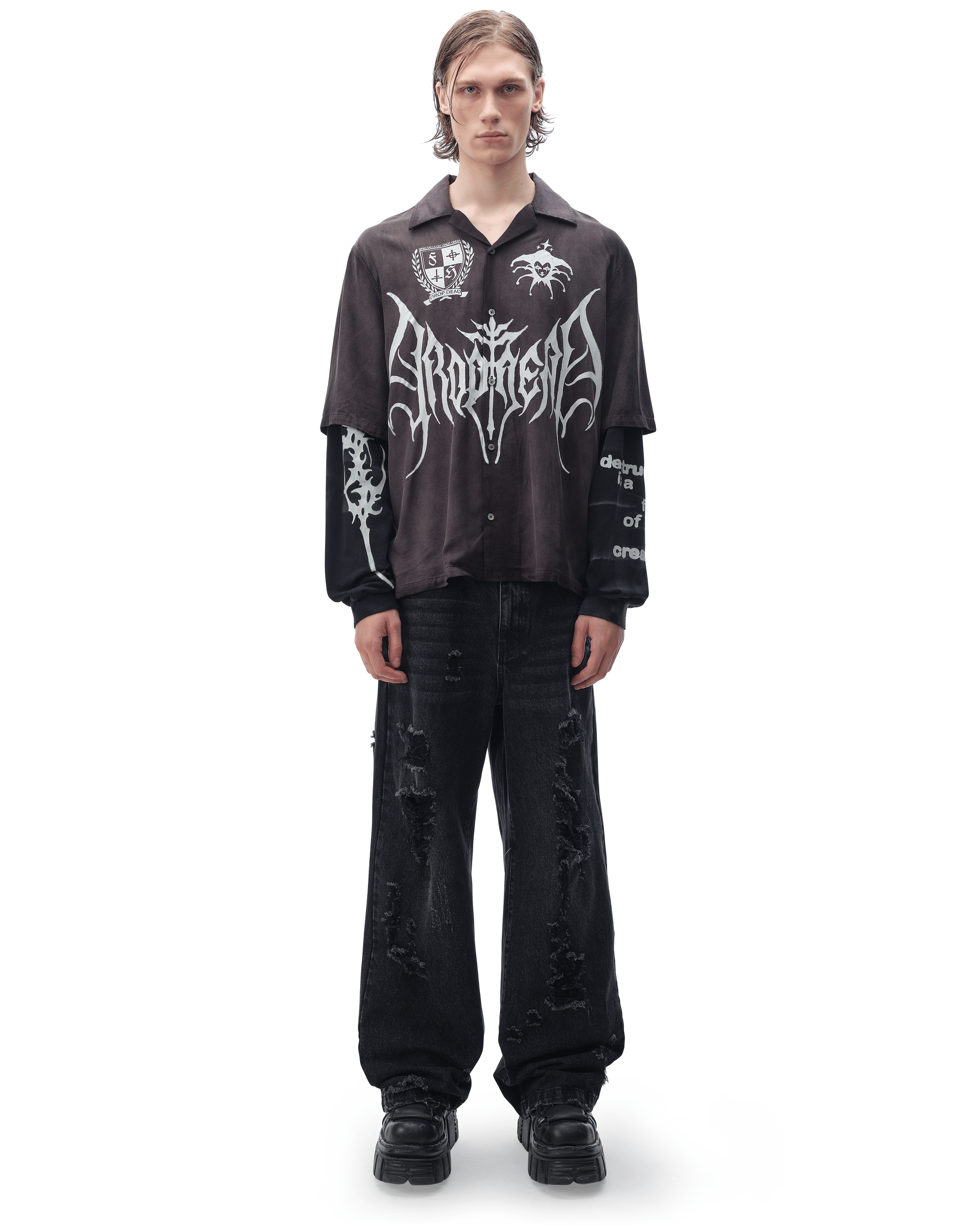 DROP DEAD - MORBID CURIOSITY Outbound Layered Shirt