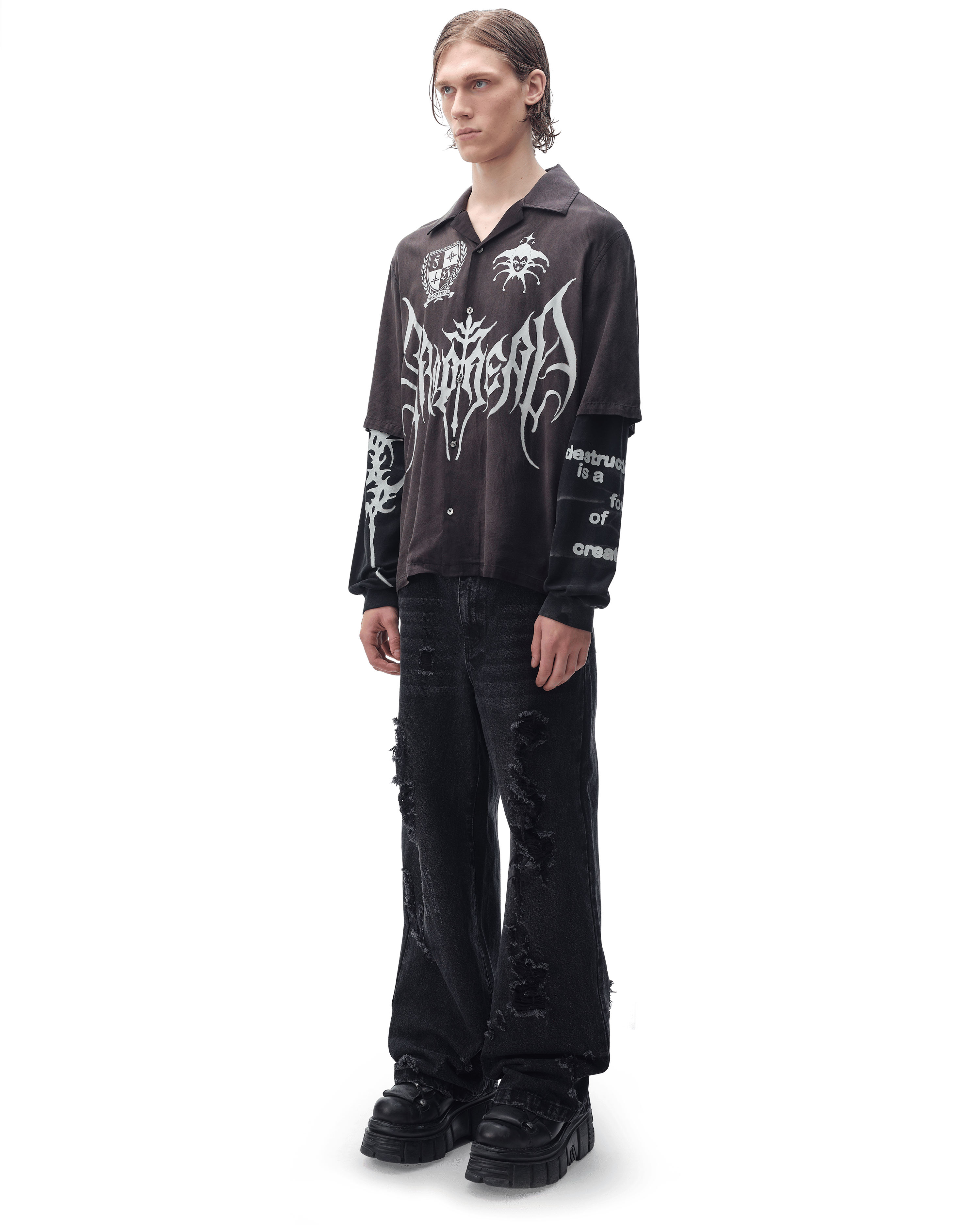 DROP DEAD - MORBID CURIOSITY Outbound Layered Shirt