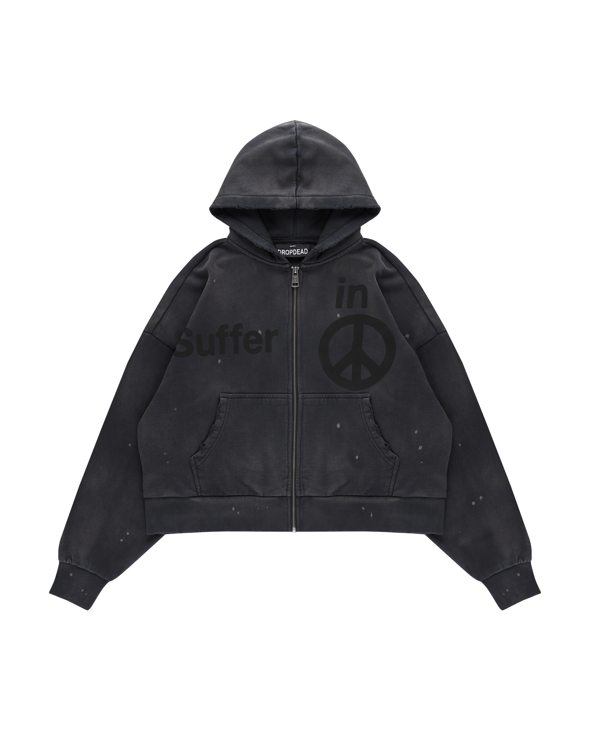 DROP DEAD - MORBID CURIOSITY Suffer On Zip-Up Hoodie