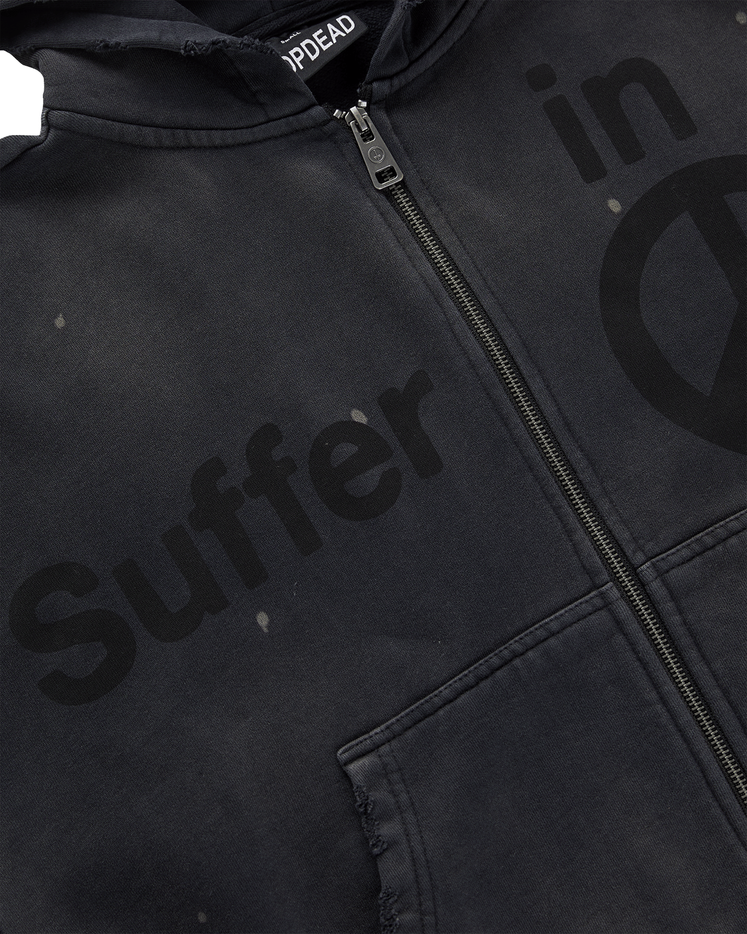 DROP DEAD - MORBID CURIOSITY Suffer On Zip-Up Hoodie