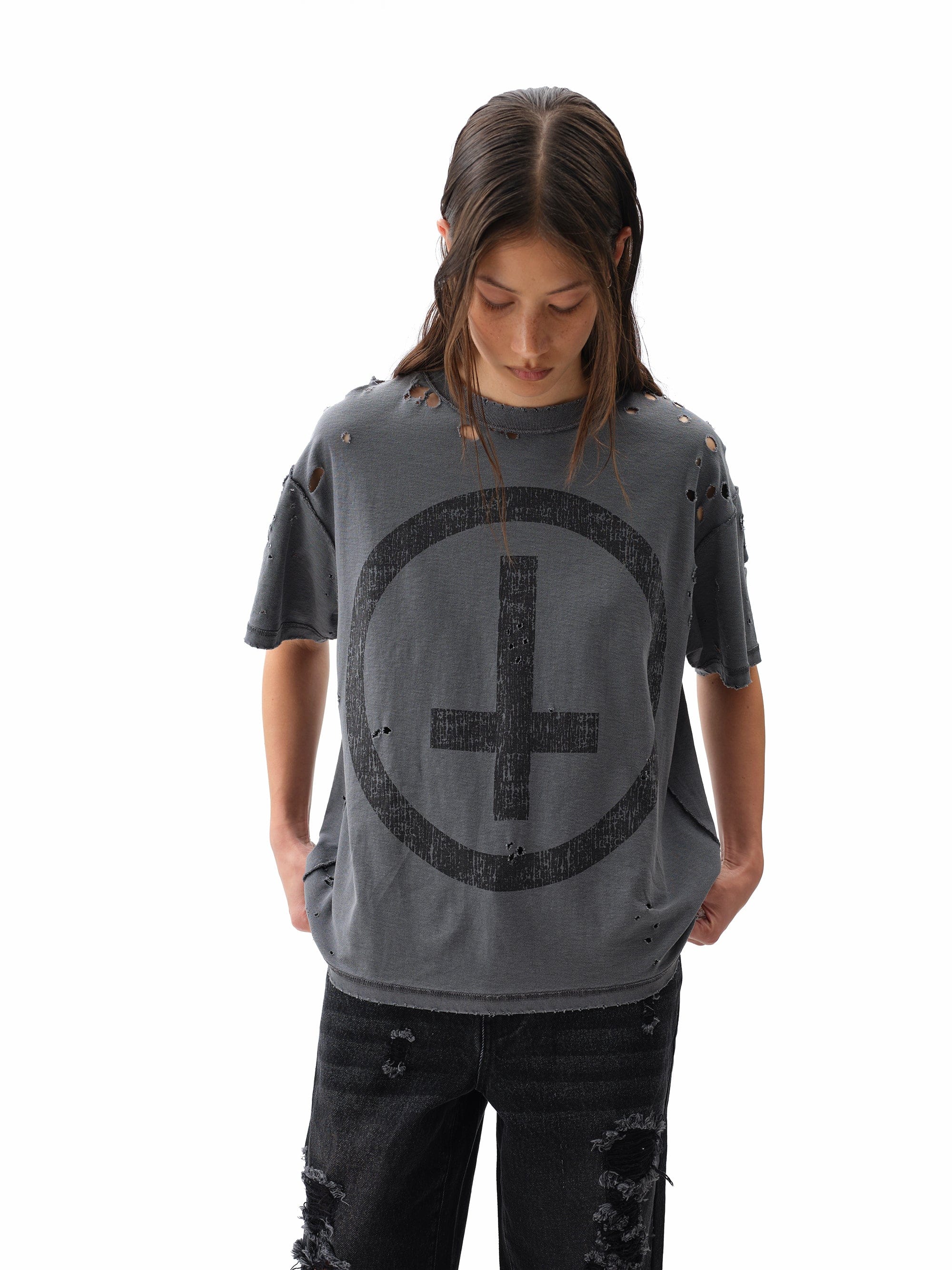 DROP DEAD - MORBID CURIOSITY Chaine Boxy T-Shirt