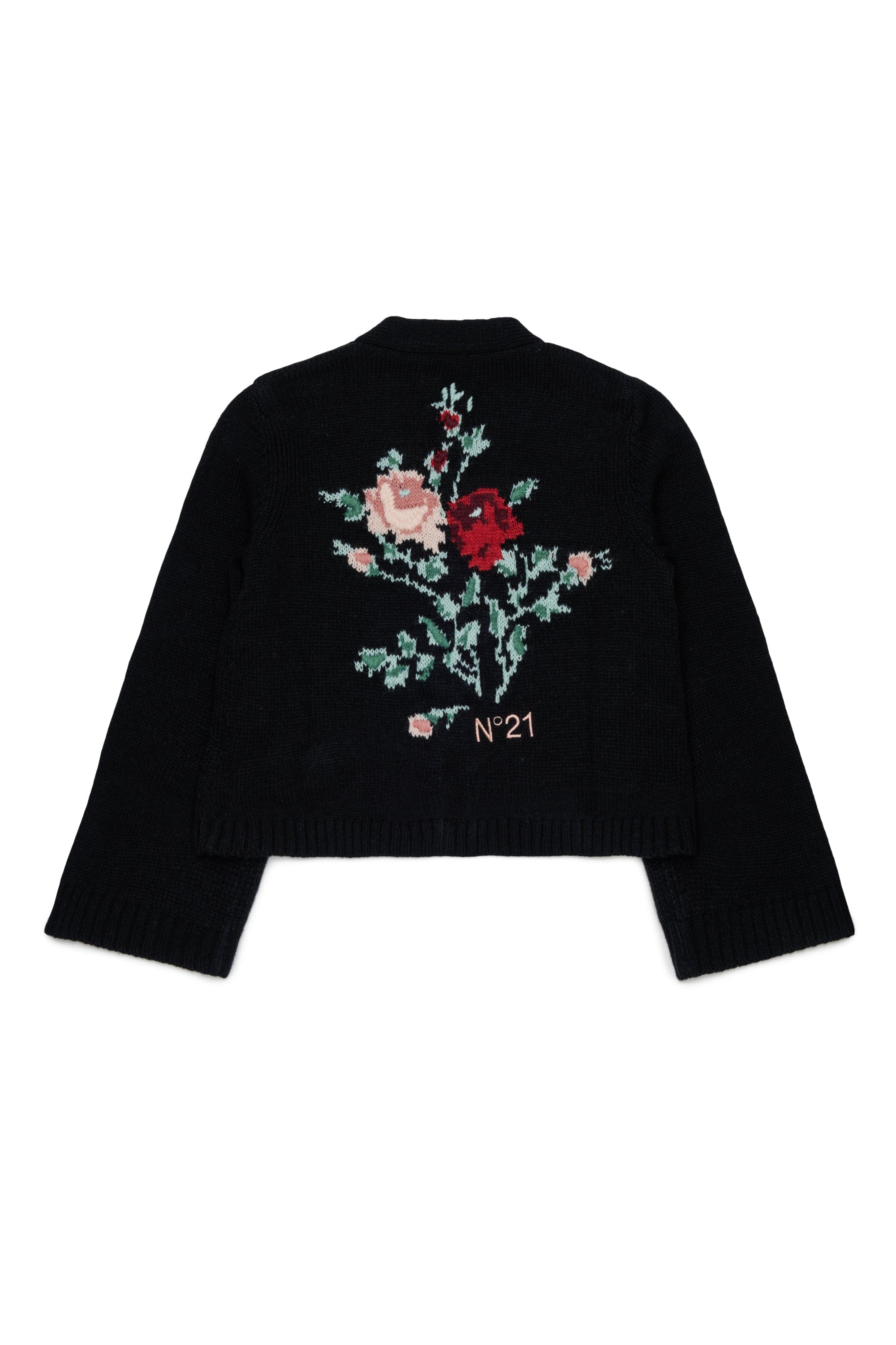 N21 CARDIGAN CON MOTIVO JACQUARD SUL RETRO