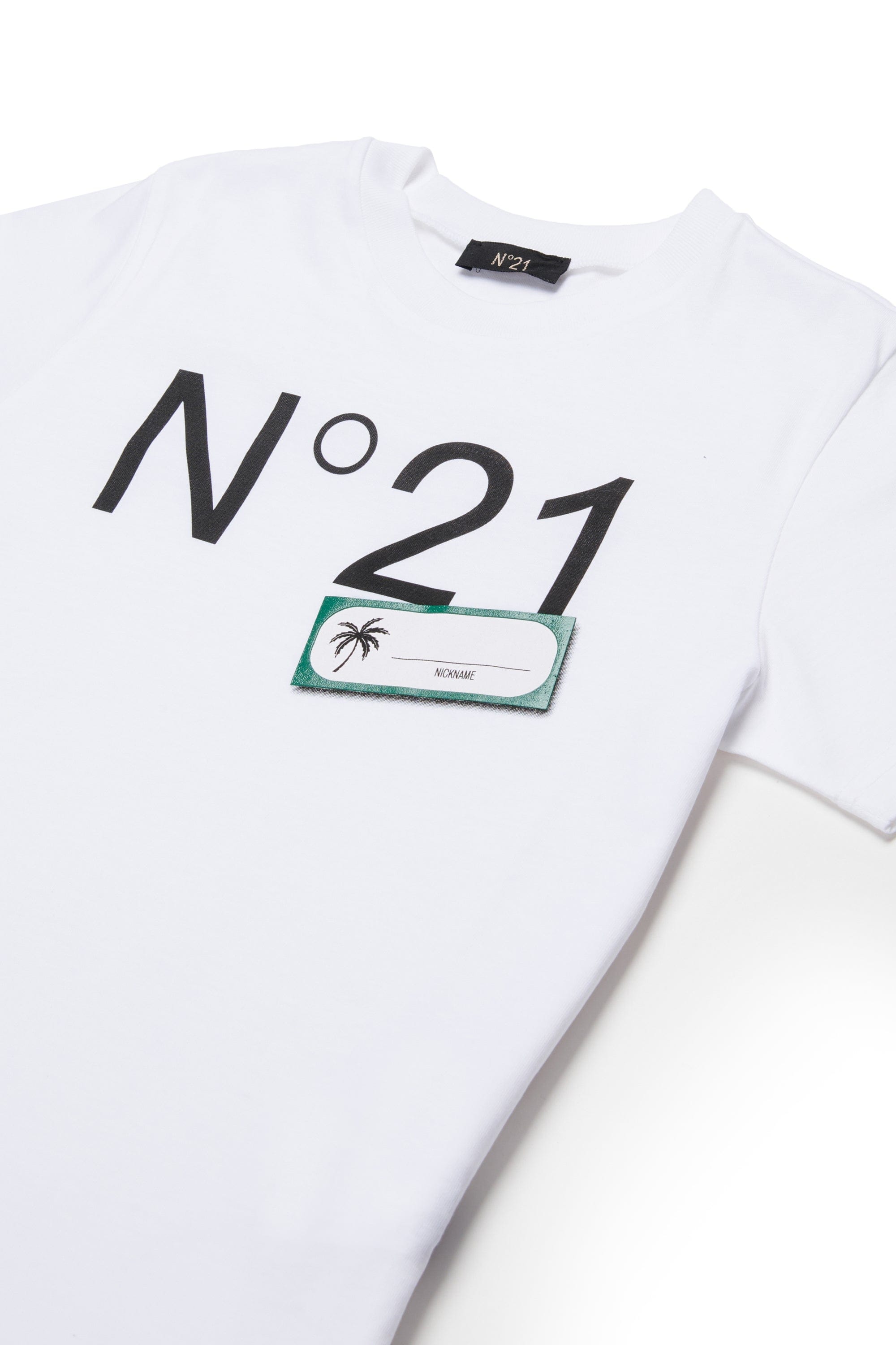 N21 T-Shirt con logo e etichetta personalizzabile