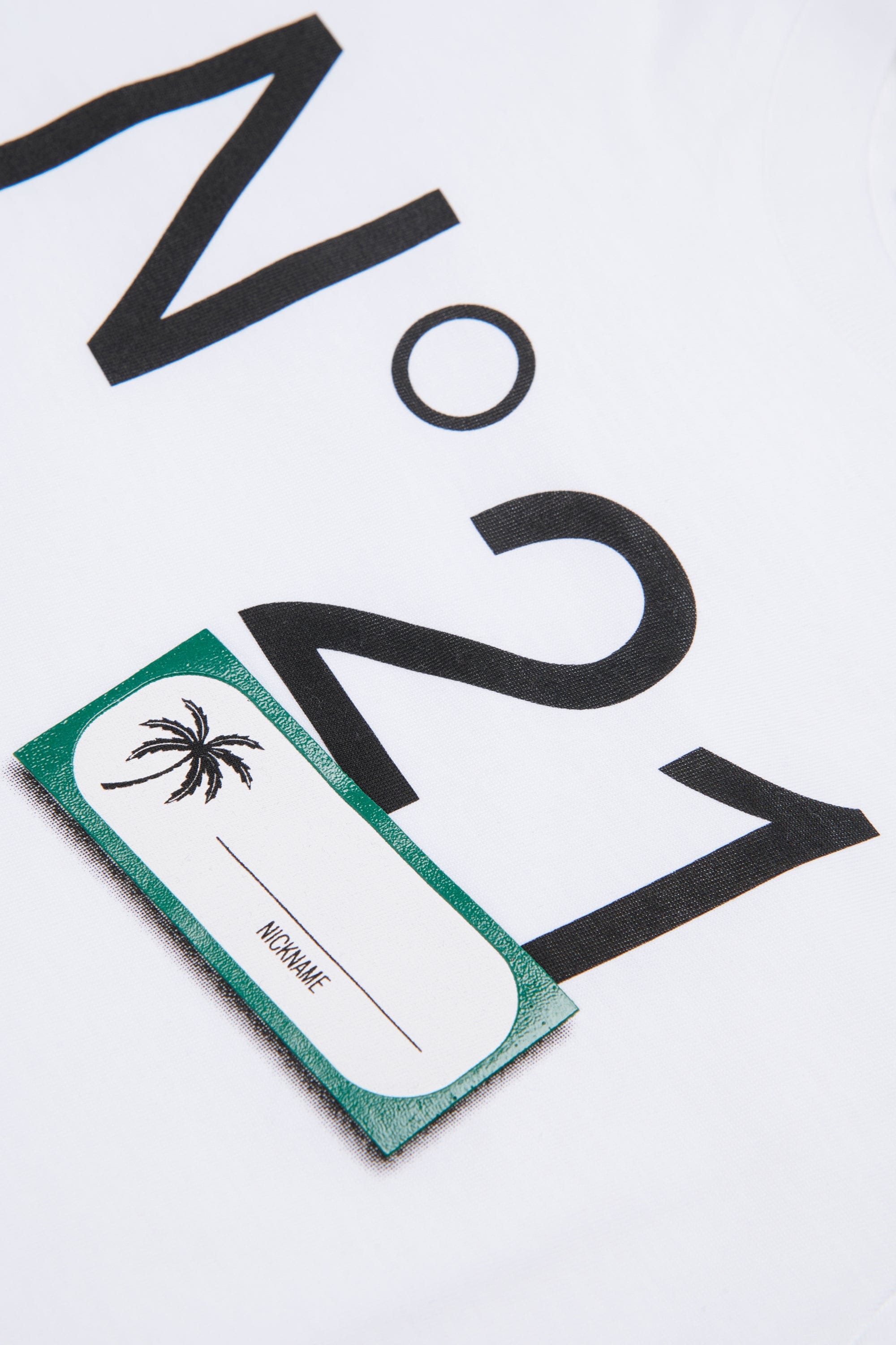 N21 T-Shirt con logo e etichetta personalizzabile