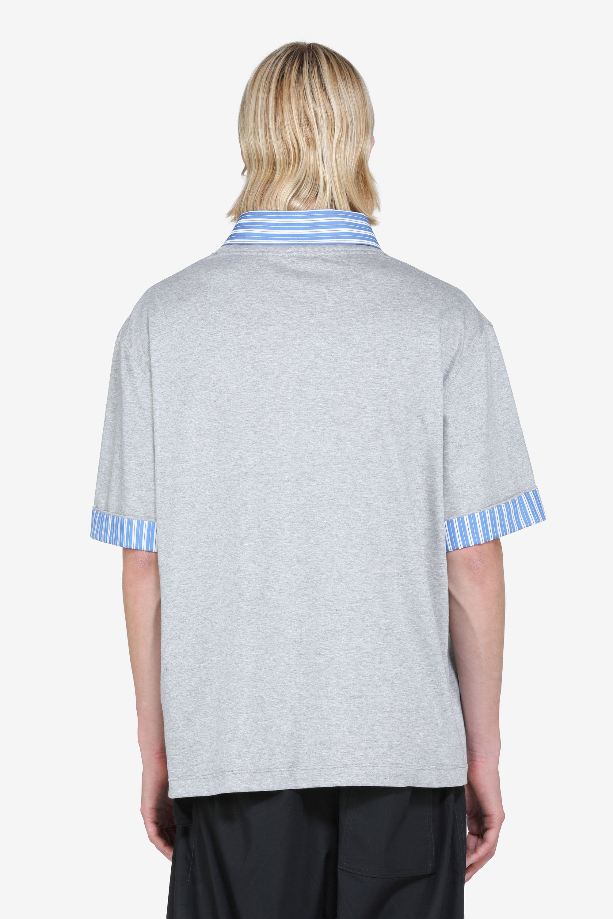 N21 T-shirt maniche corte con colletto camicia