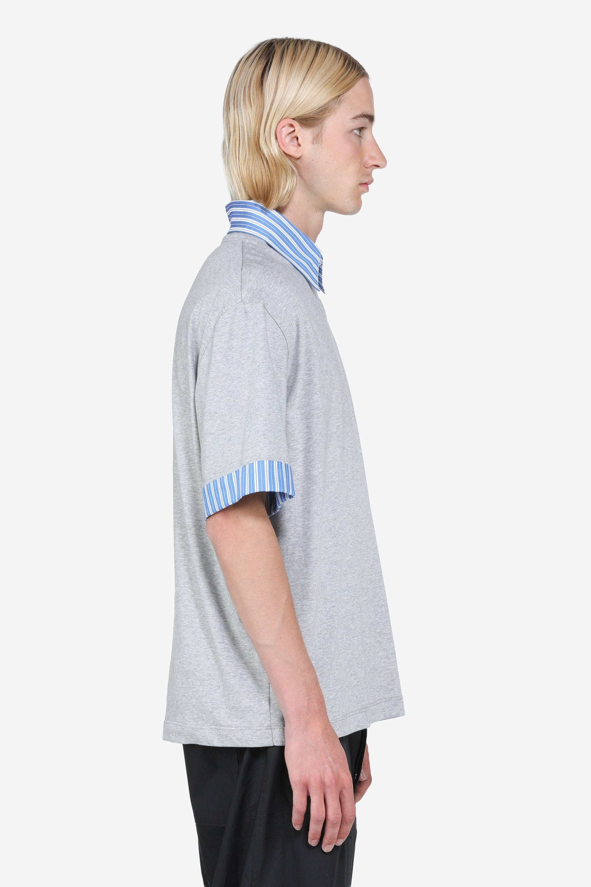 N21 T-shirt maniche corte con colletto camicia