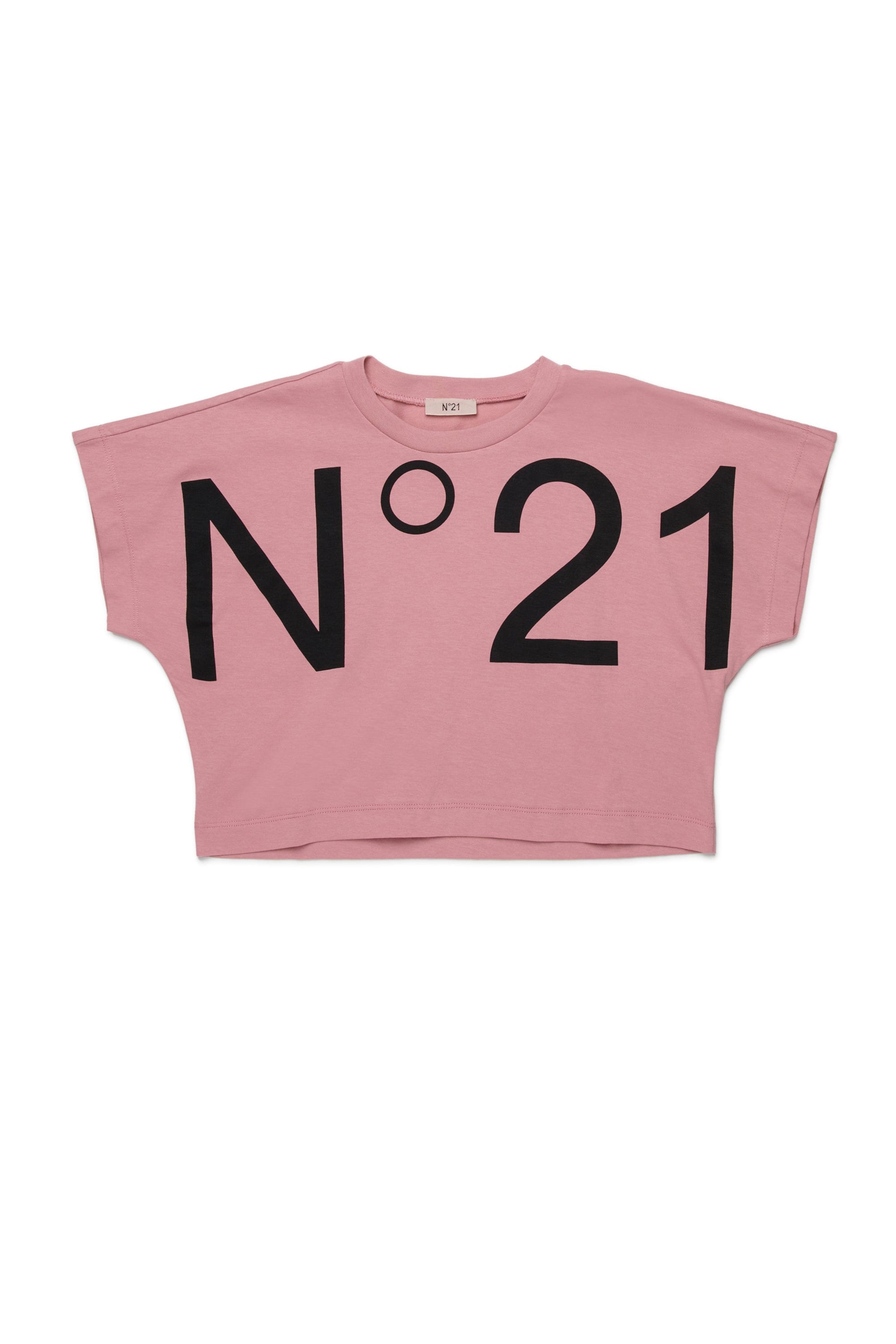 N21 T-Shirt con logo cropped