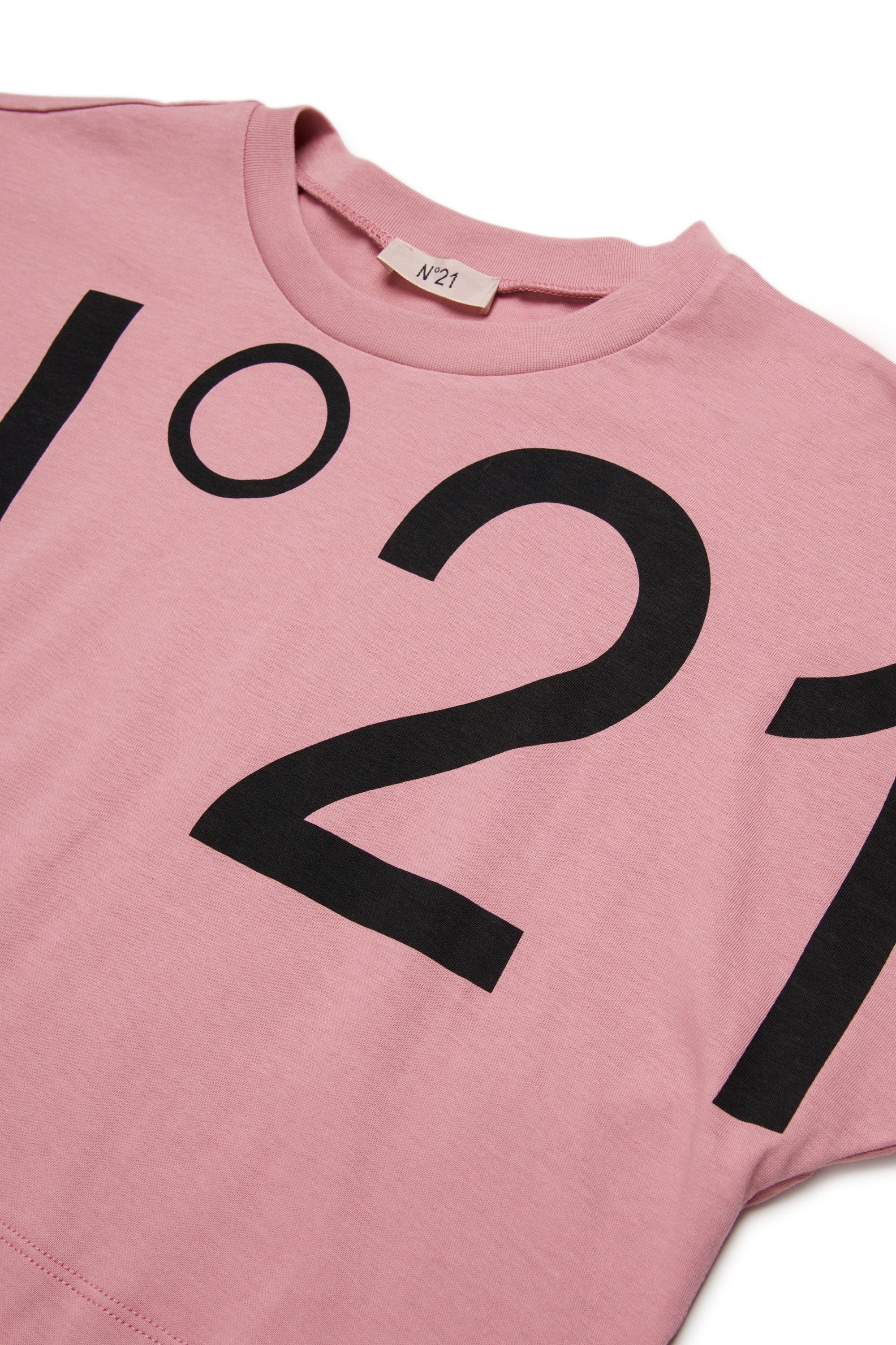 N21 T-Shirt con logo cropped