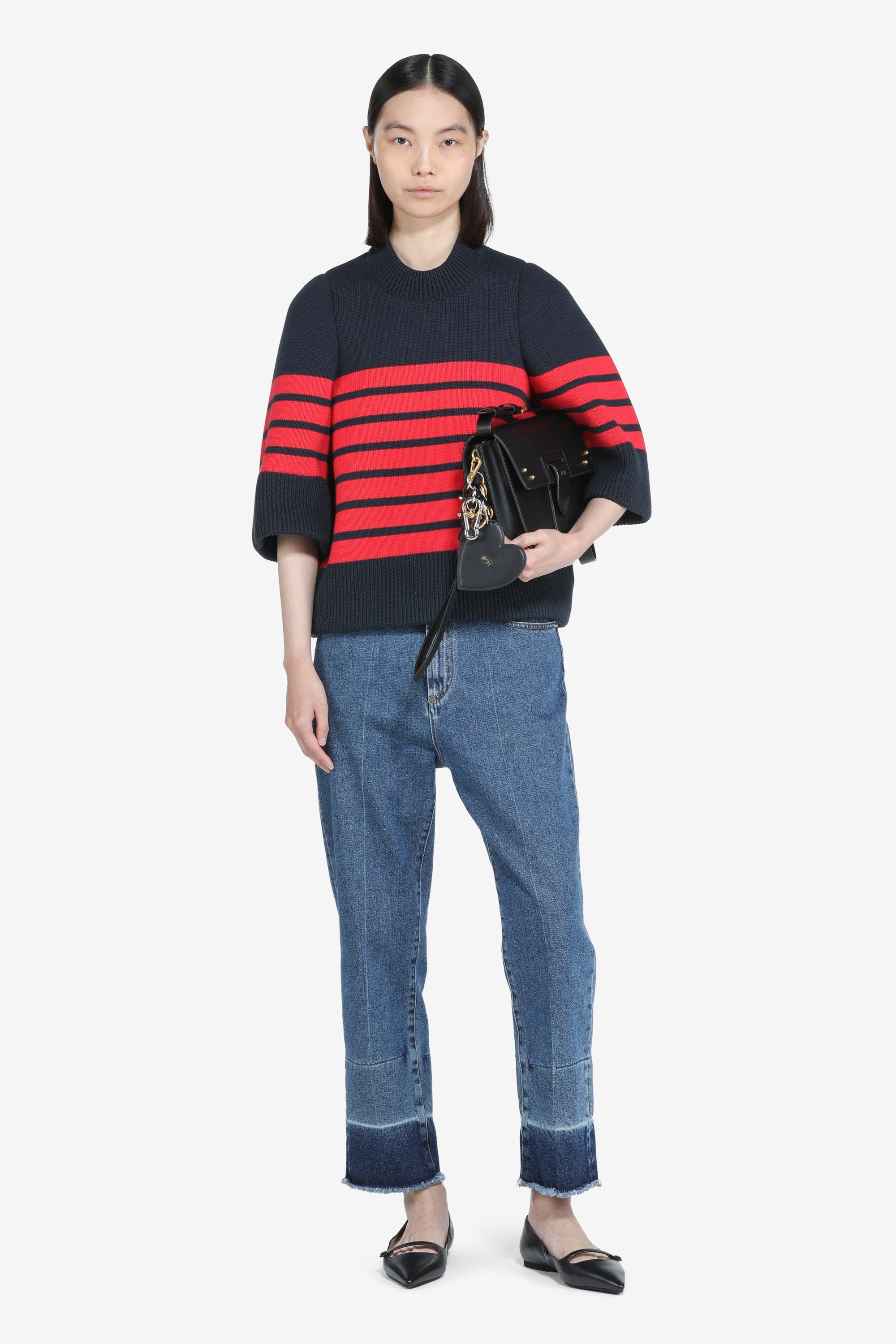 N21 Jeans con bordo a contrasto