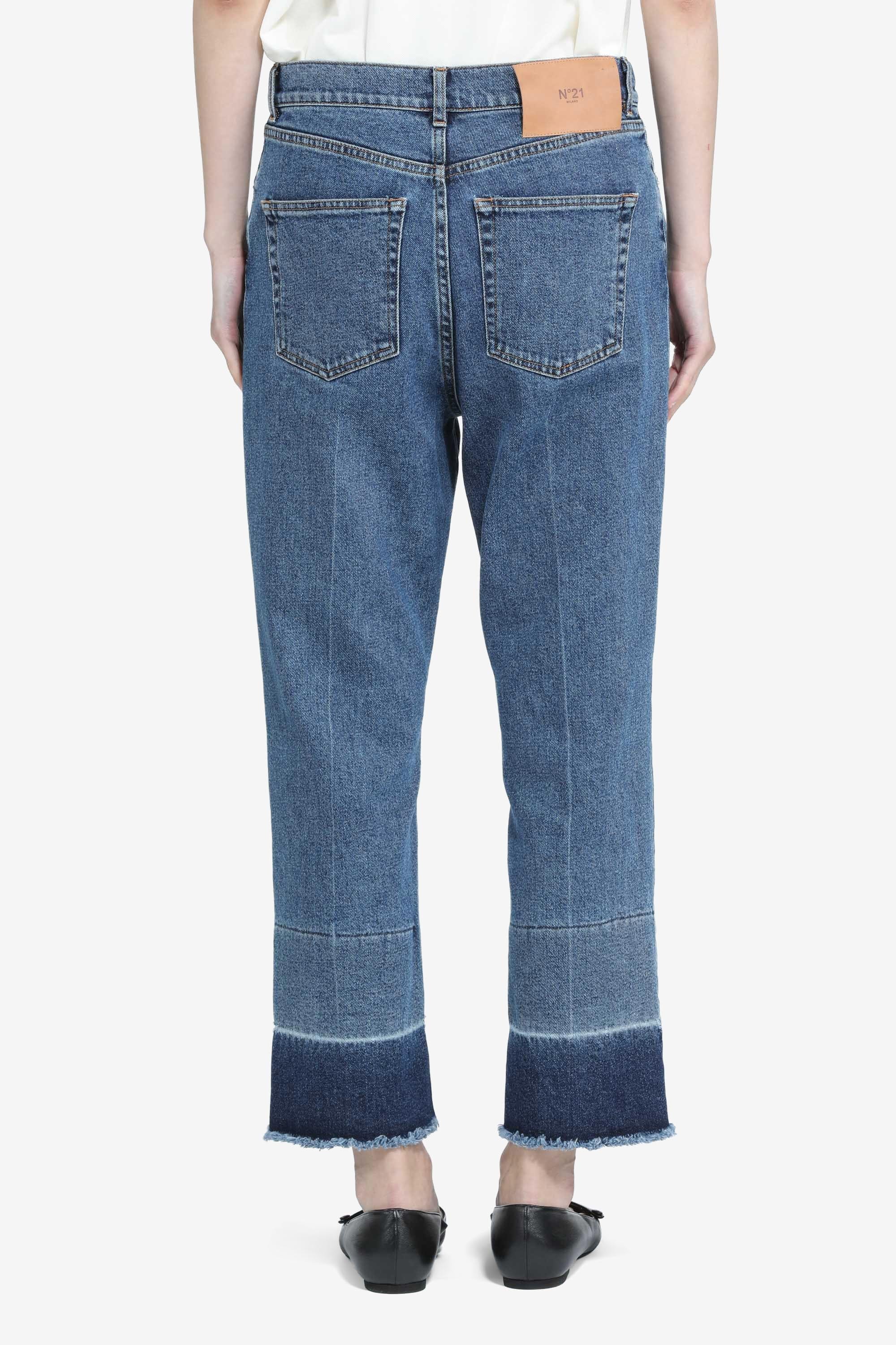 N21 Jeans con bordo a contrasto