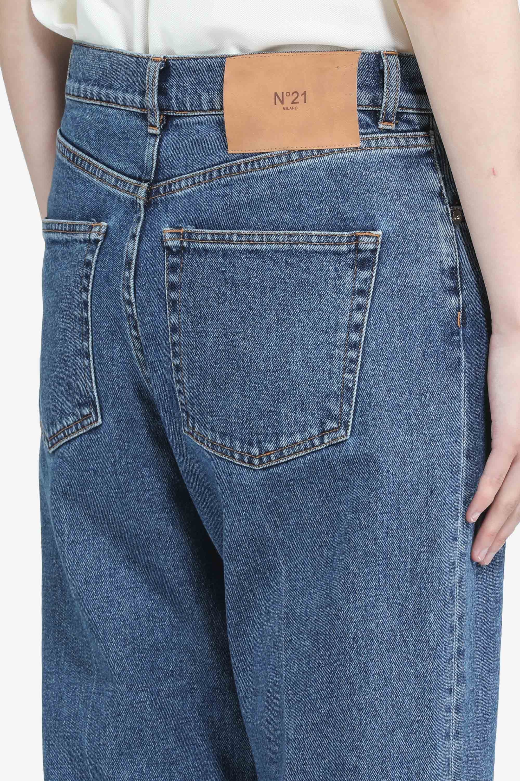N21 Jeans con bordo a contrasto