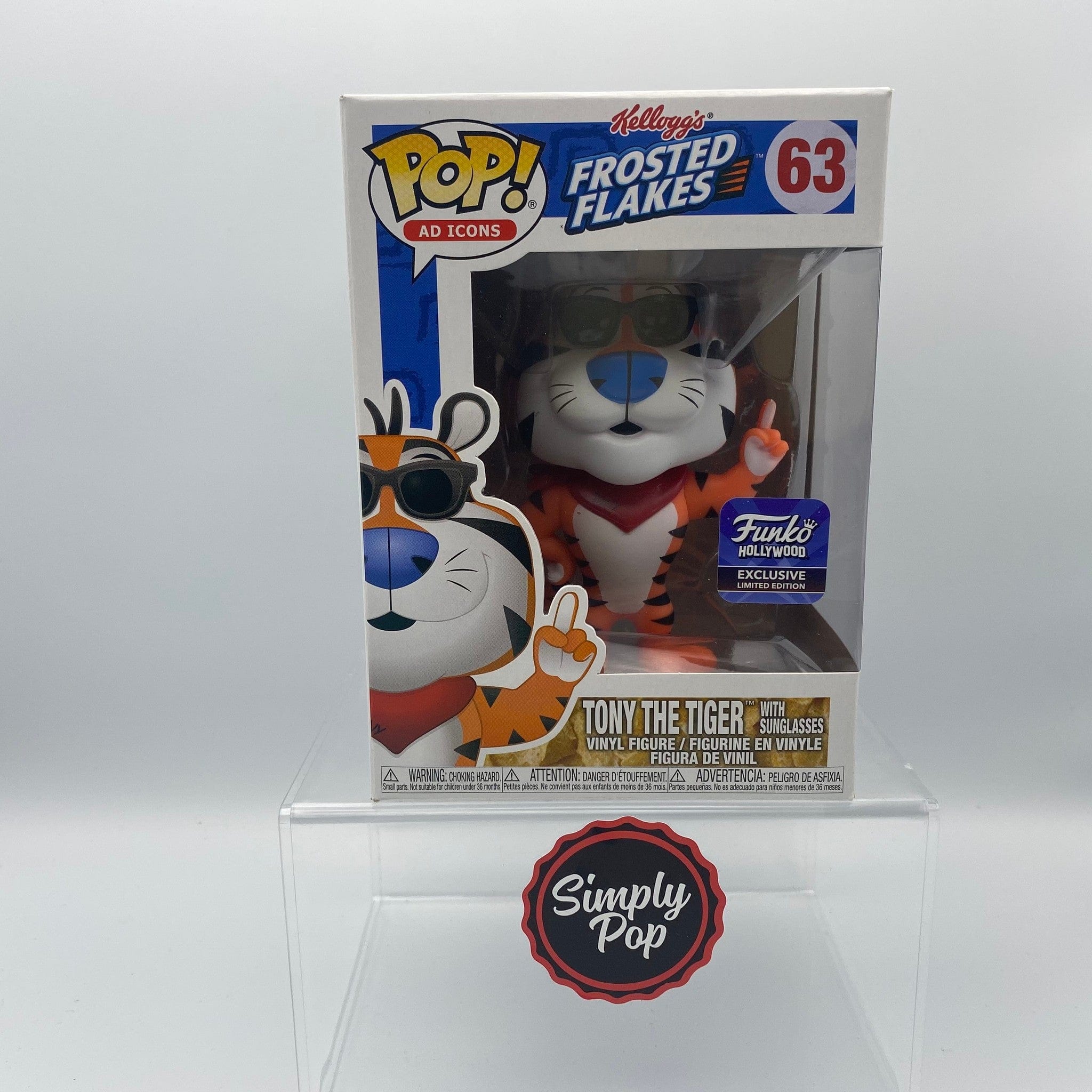 Funko Pop Tony The Tiger With Sunglasses #63 Hollywood Store Exclusive