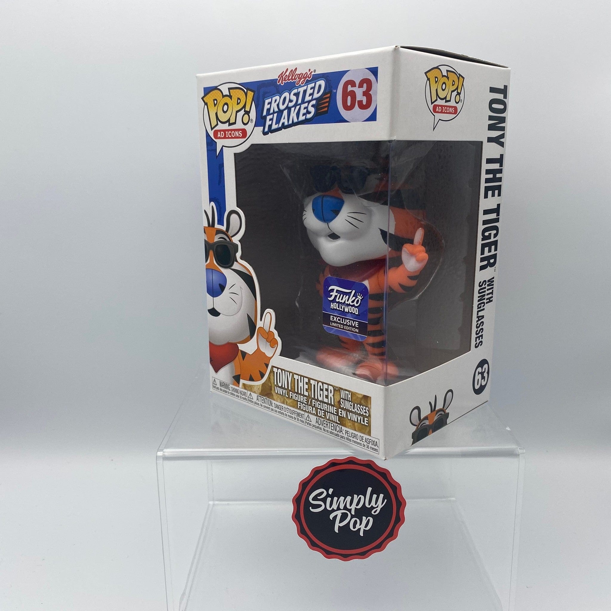 Funko Pop Tony The Tiger With Sunglasses #63 Hollywood Store Exclusive