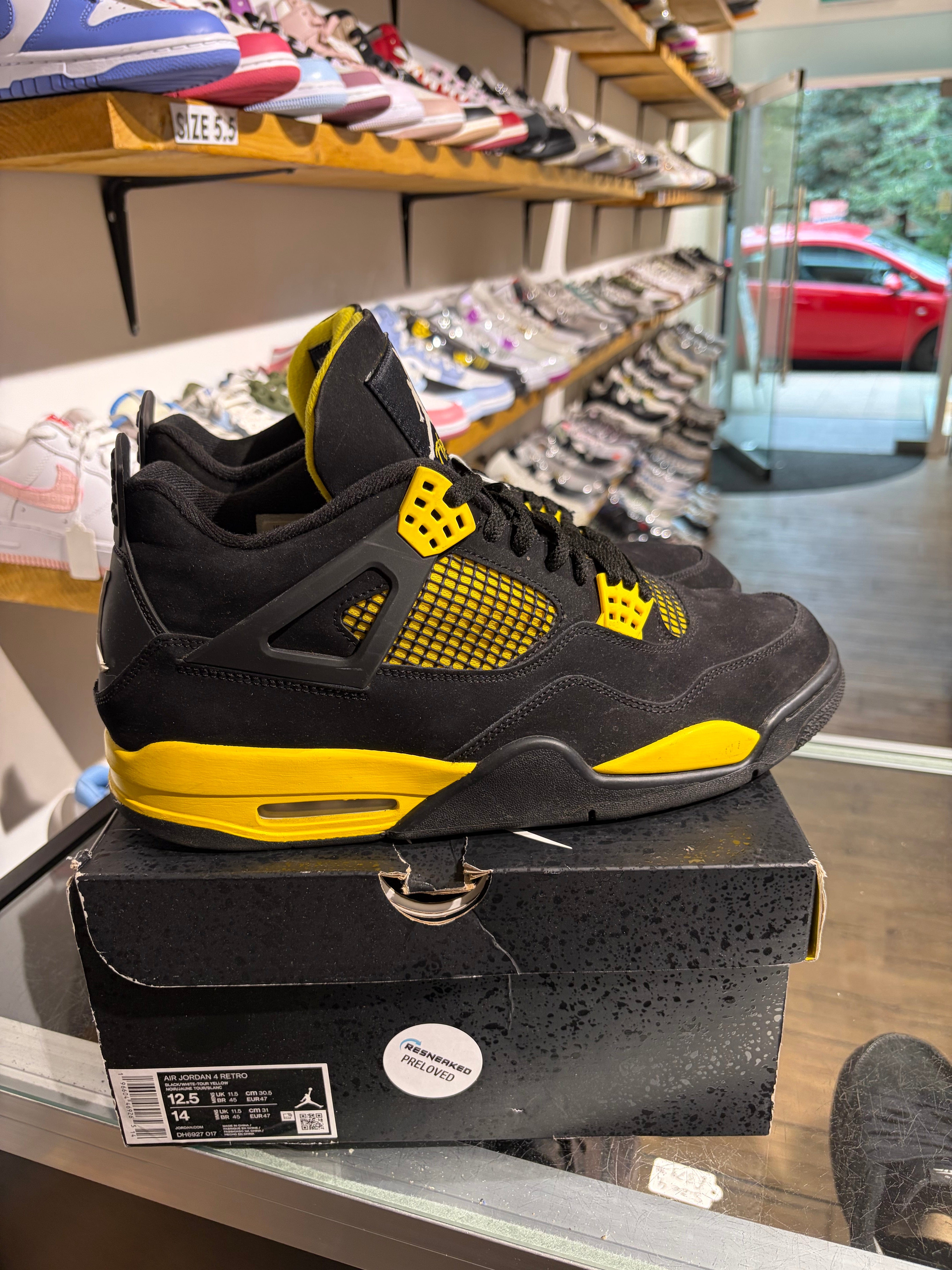 Air Jordan 4 Yellow Thunder UK 11.5