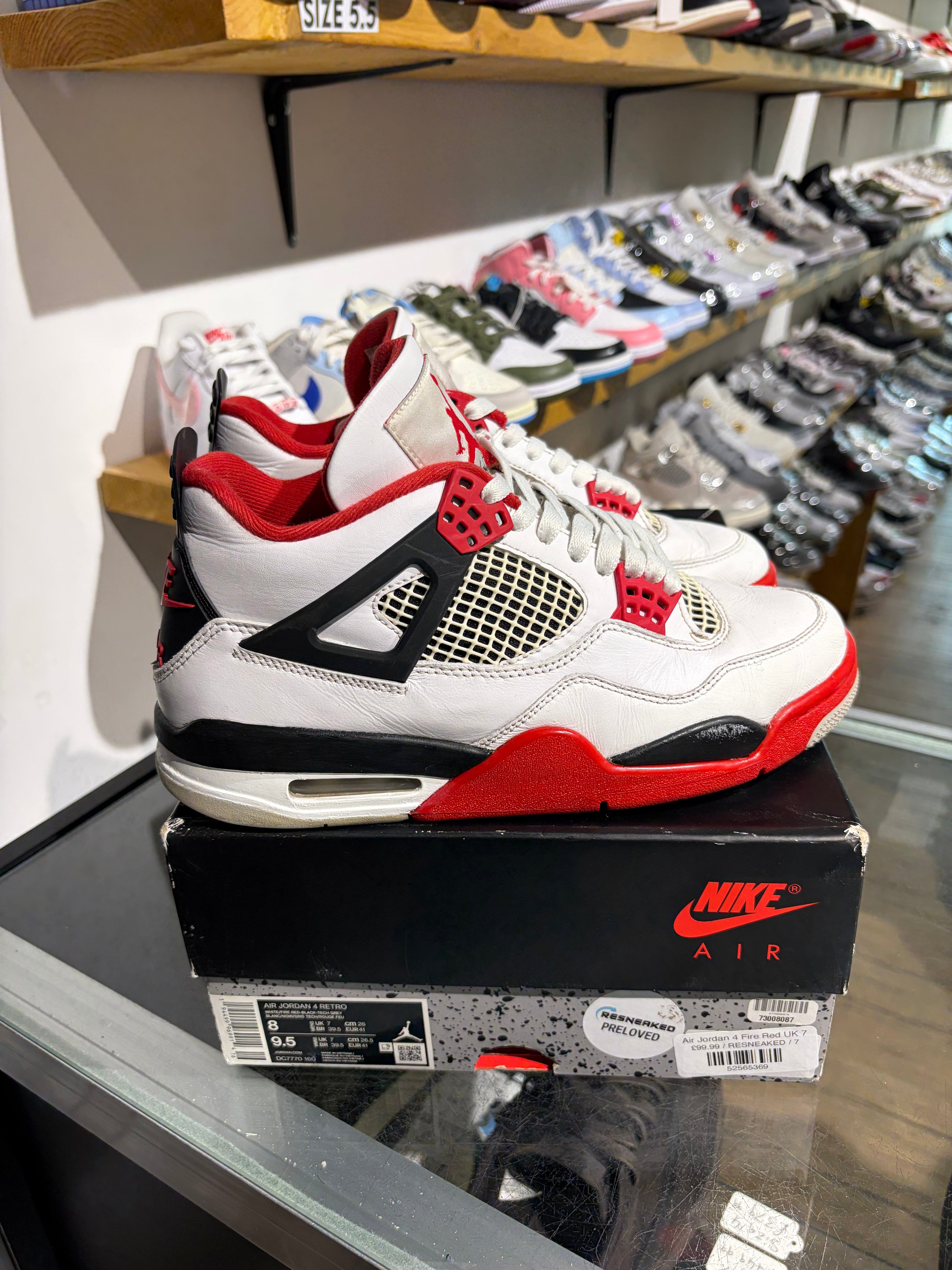 Air Jordan 4 Fire Red UK 7