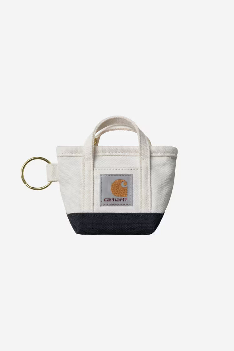Carhartt WIP Mini Tote Bag Keychain - Natural / Blue