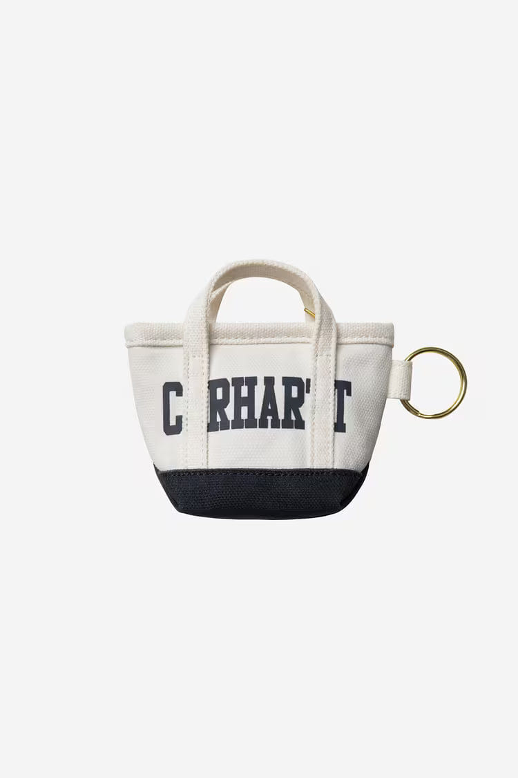 Carhartt WIP Mini Tote Bag Keychain - Natural / Blue