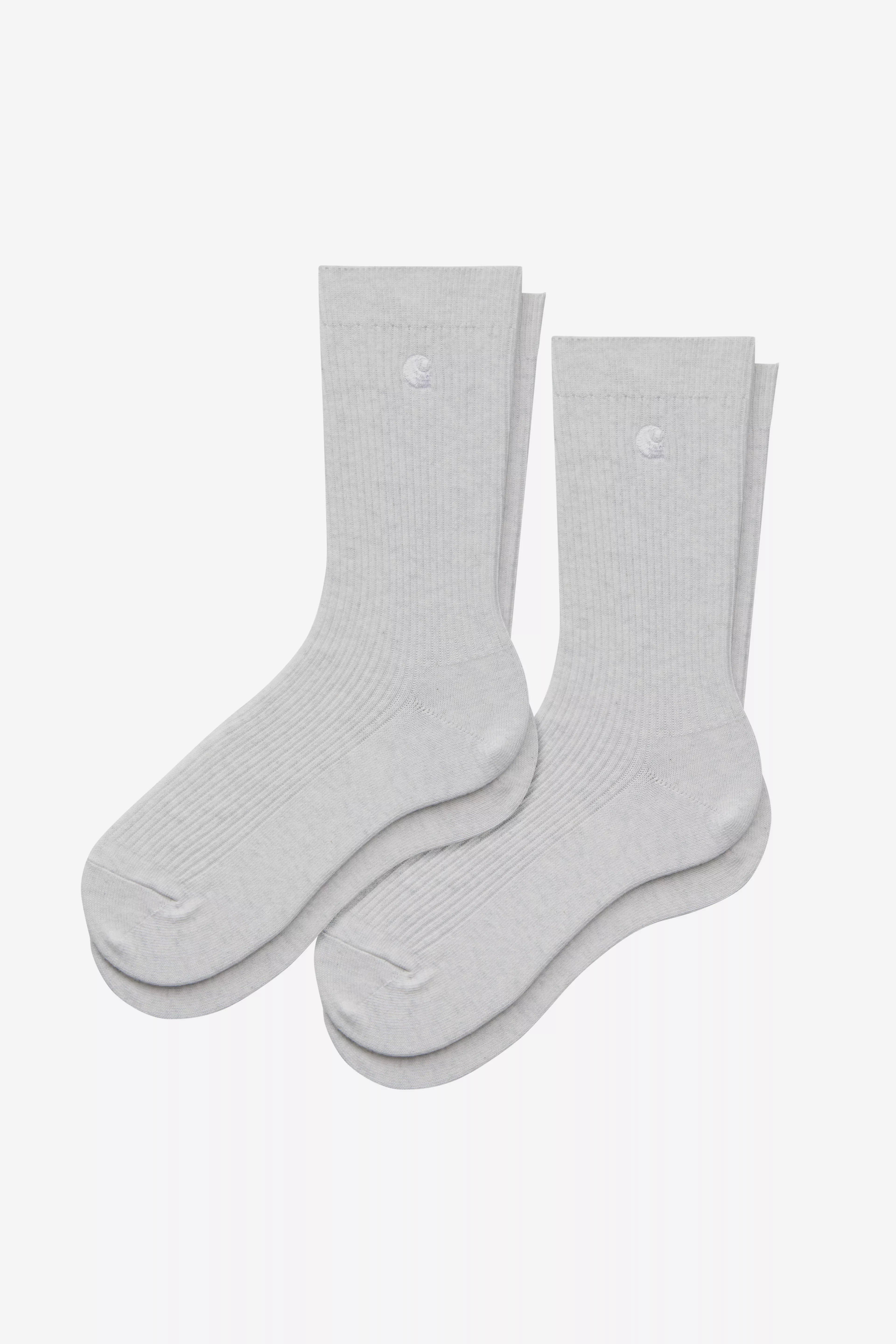 Carhartt WIP Madison 2 Pack Socks - Ash Heather