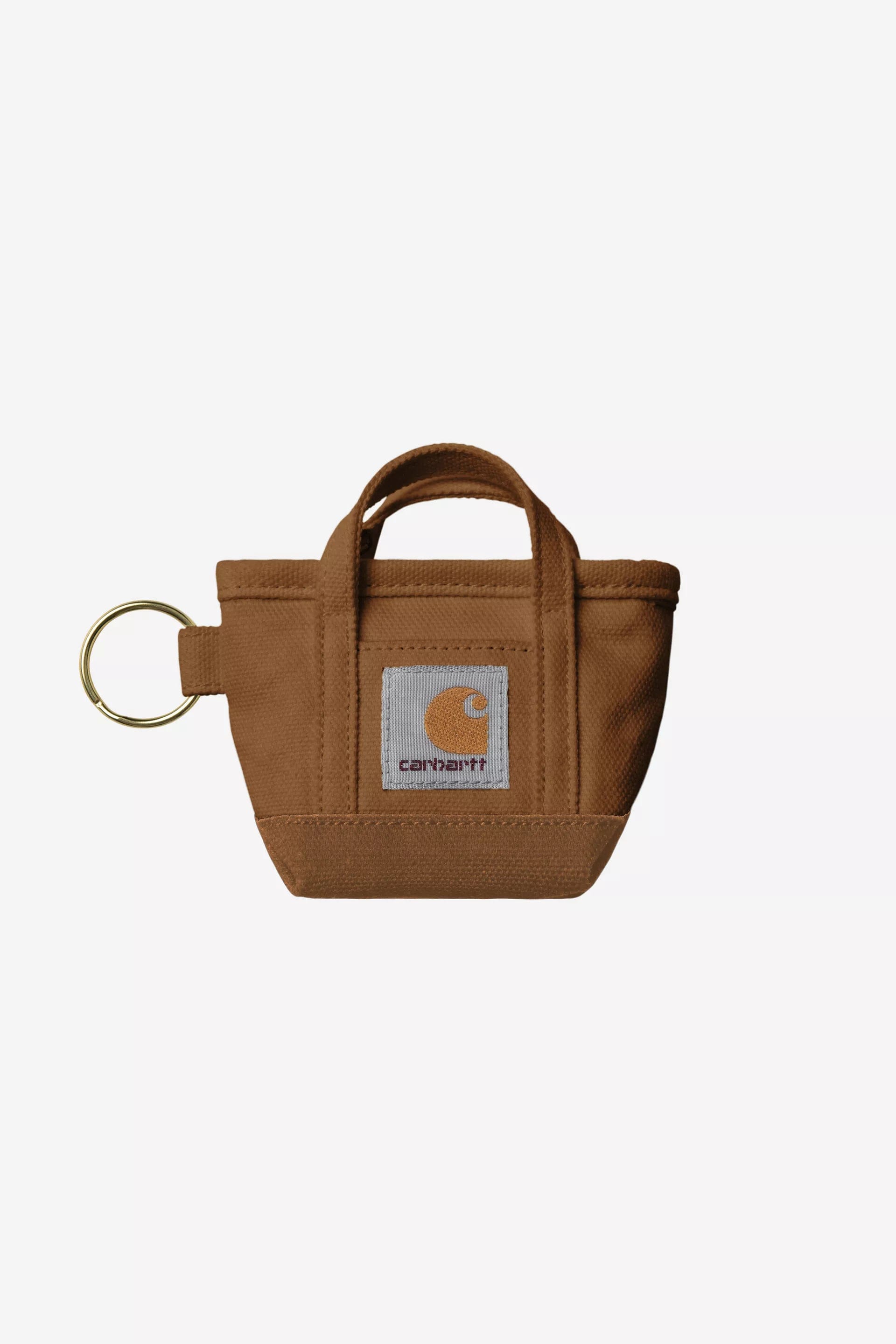 Carhartt WIP Mini Tote Bag Keychain - Hamilton Brown