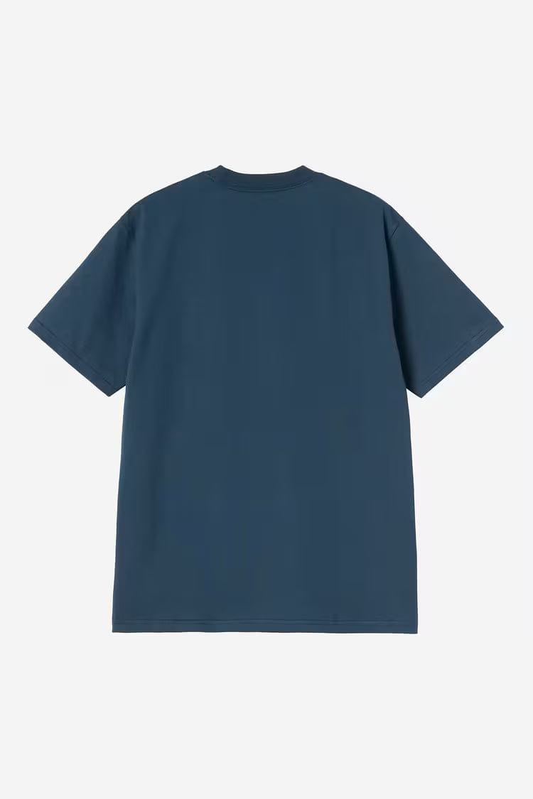 Carhartt WIP University Script T-Shirt - Blue River / White