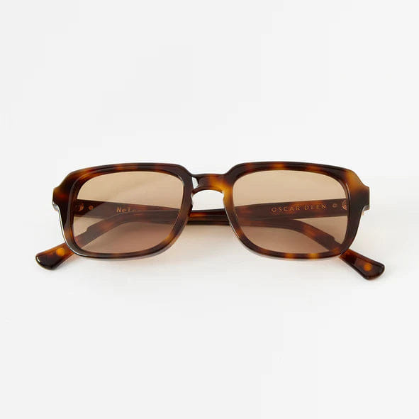 Oscar Deen Nelson Sunglasses - Tortoise / Sunset Orange Lenses