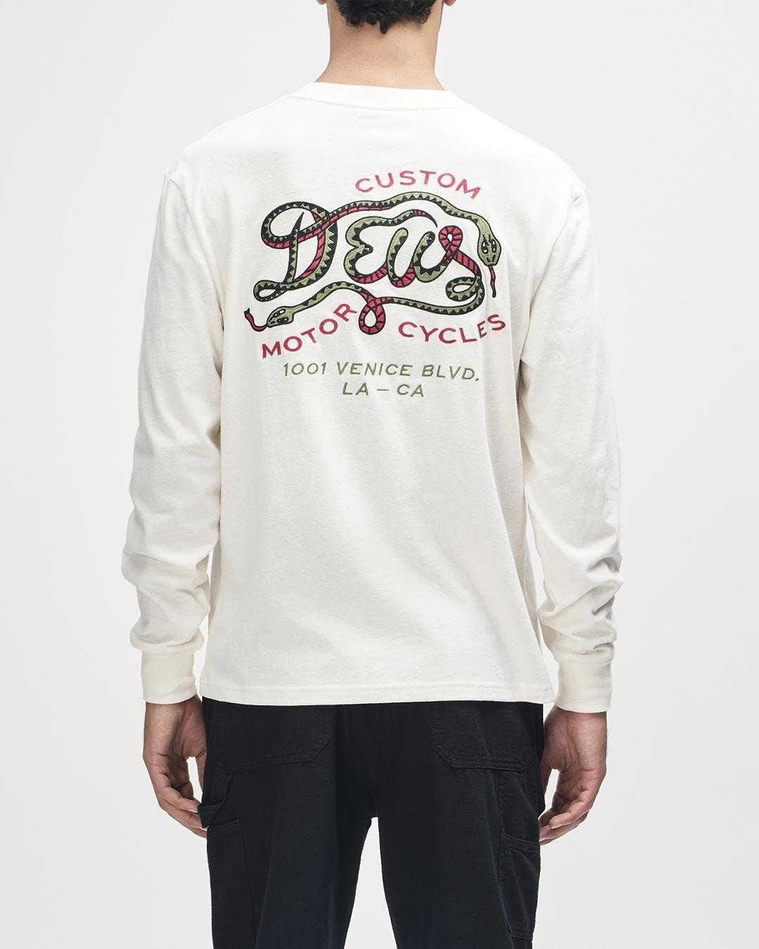 Deus Ex Machina Danger Noodle LS T-Shirt - Dirty White