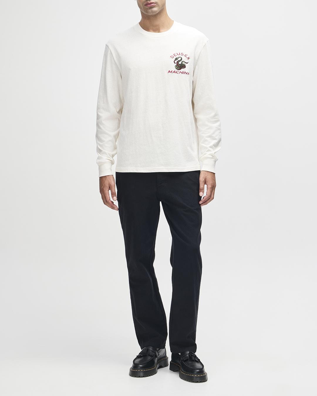 Deus Ex Machina Danger Noodle LS T-Shirt - Dirty White