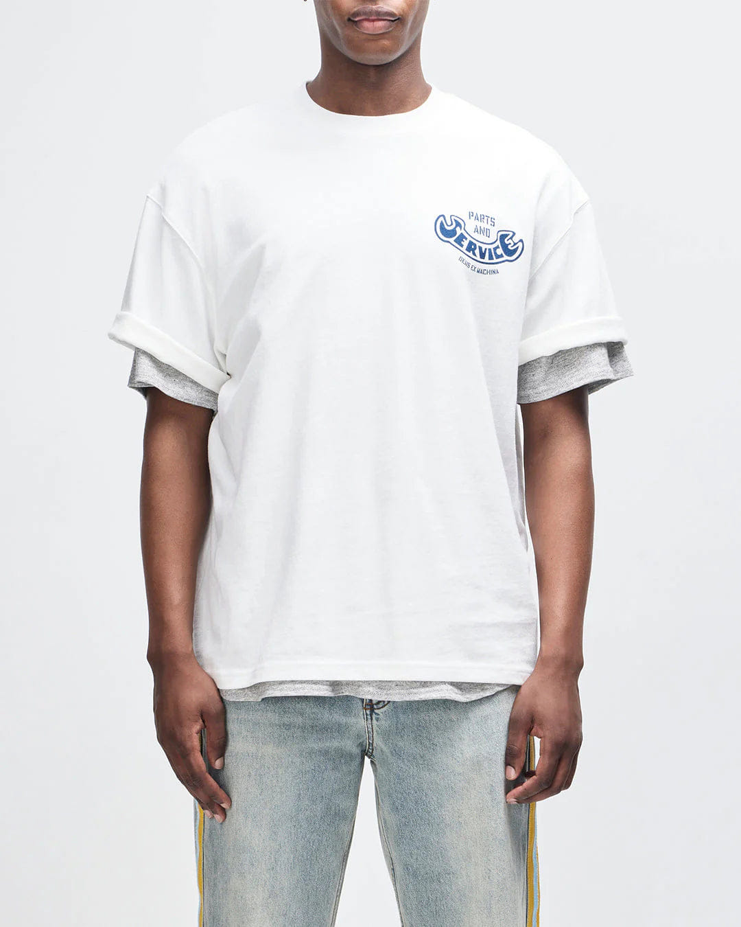 Deus Ex Machina Ruff And Smooth T-Shirt - Vintage White