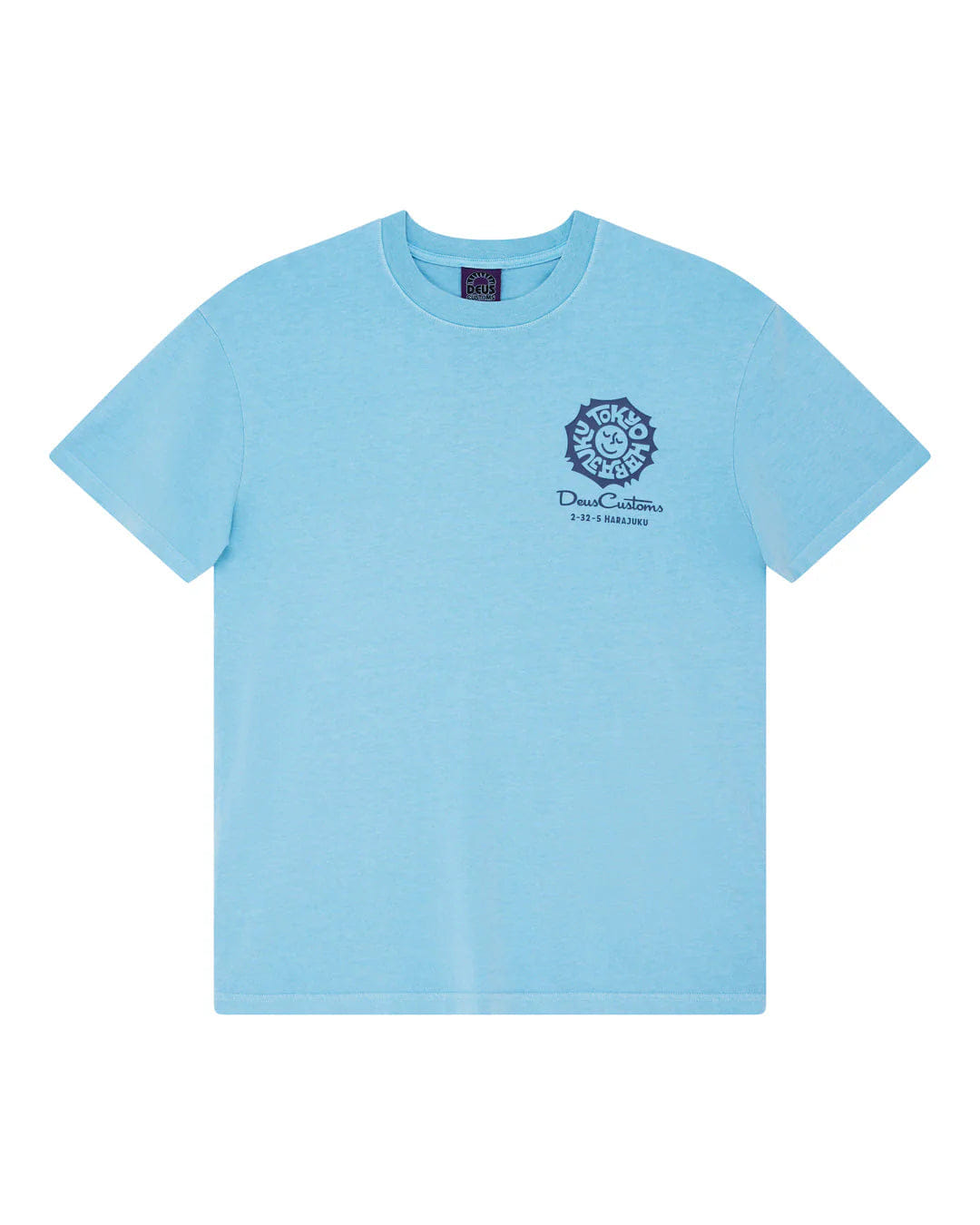 Deus Ex Machina Tokyo Address T-Shirt - Bonnie Blue