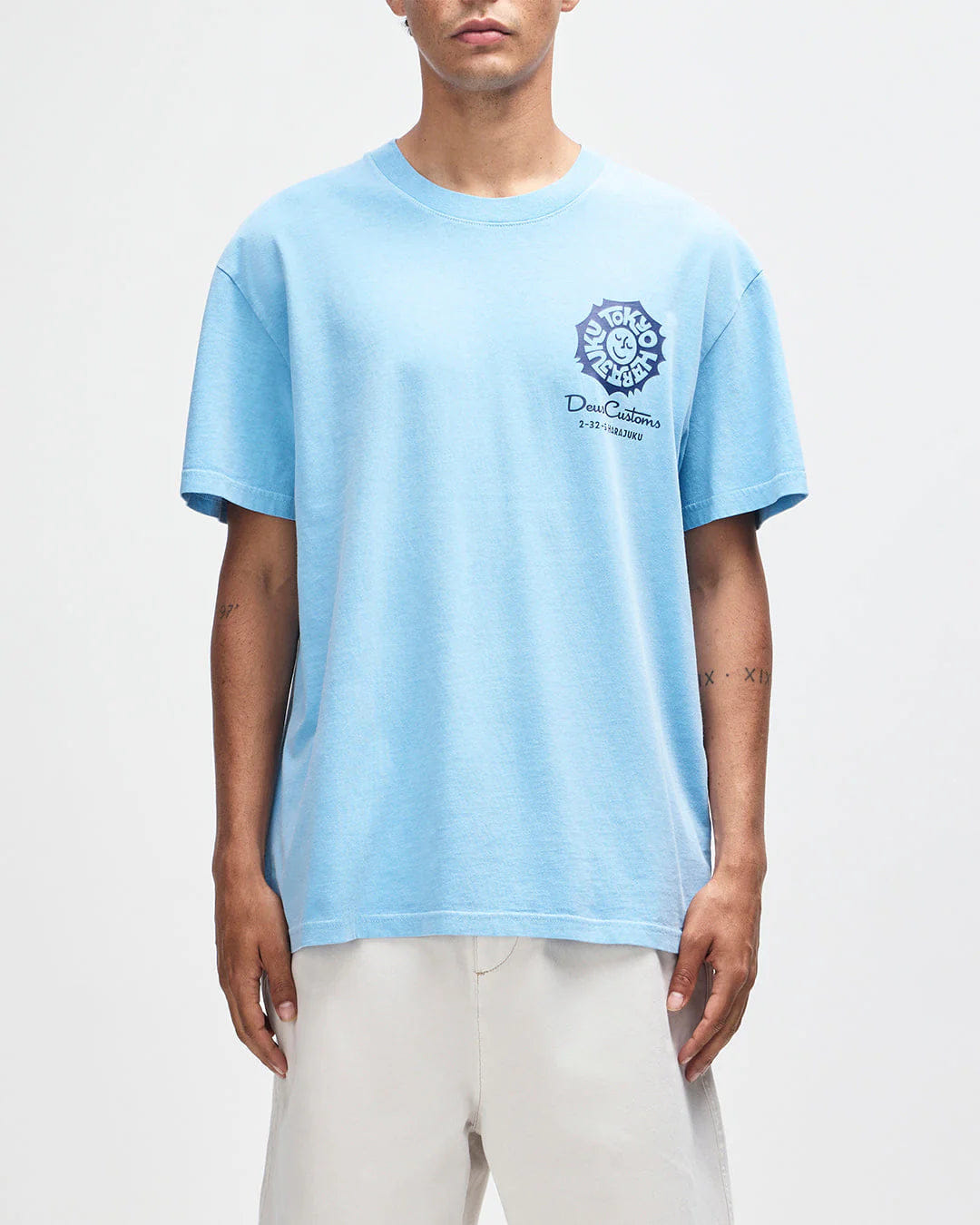 Deus Ex Machina Tokyo Address T-Shirt - Bonnie Blue