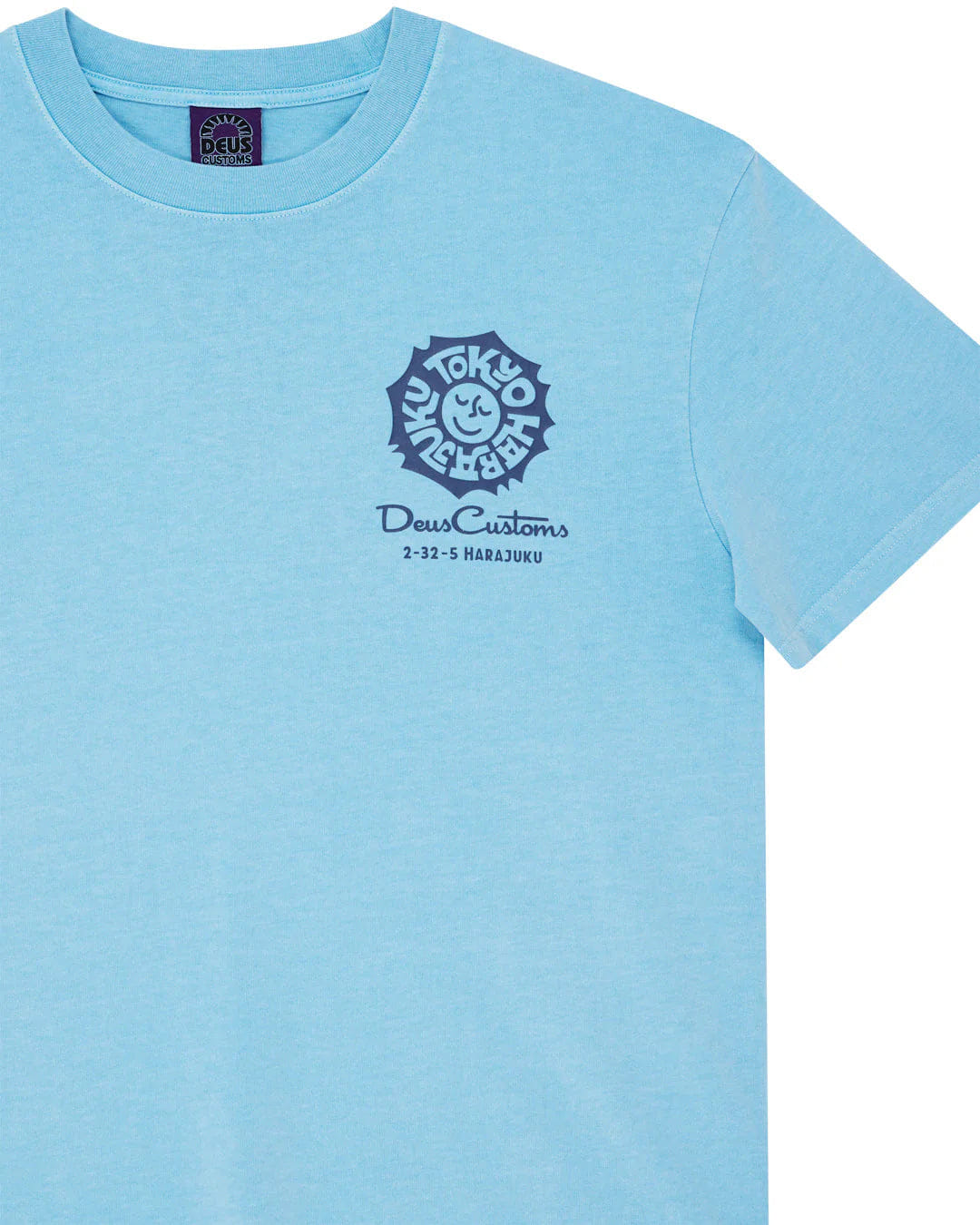 Deus Ex Machina Tokyo Address T-Shirt - Bonnie Blue