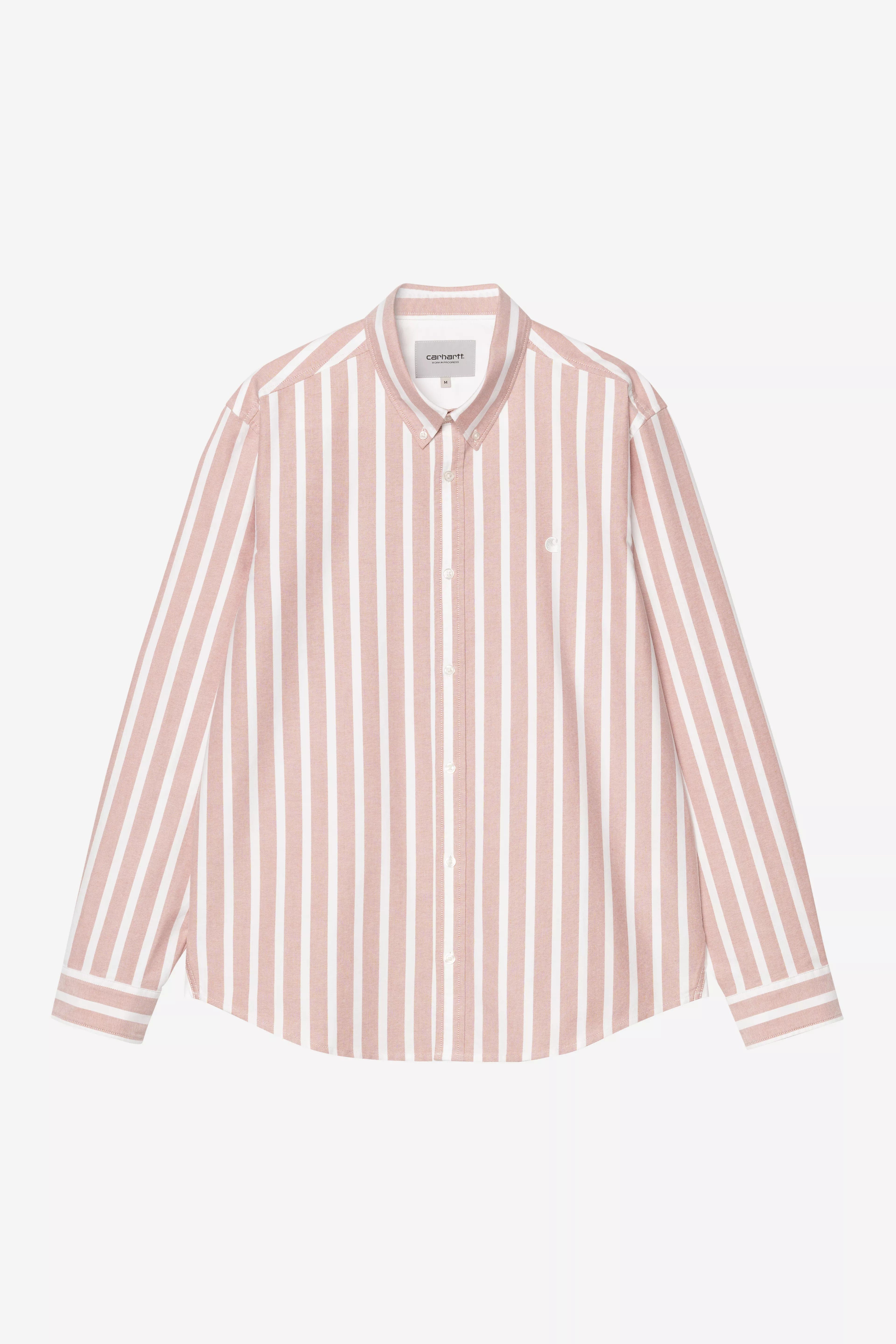 Carhartt WIP Deven Shirt - Oxide Red / White