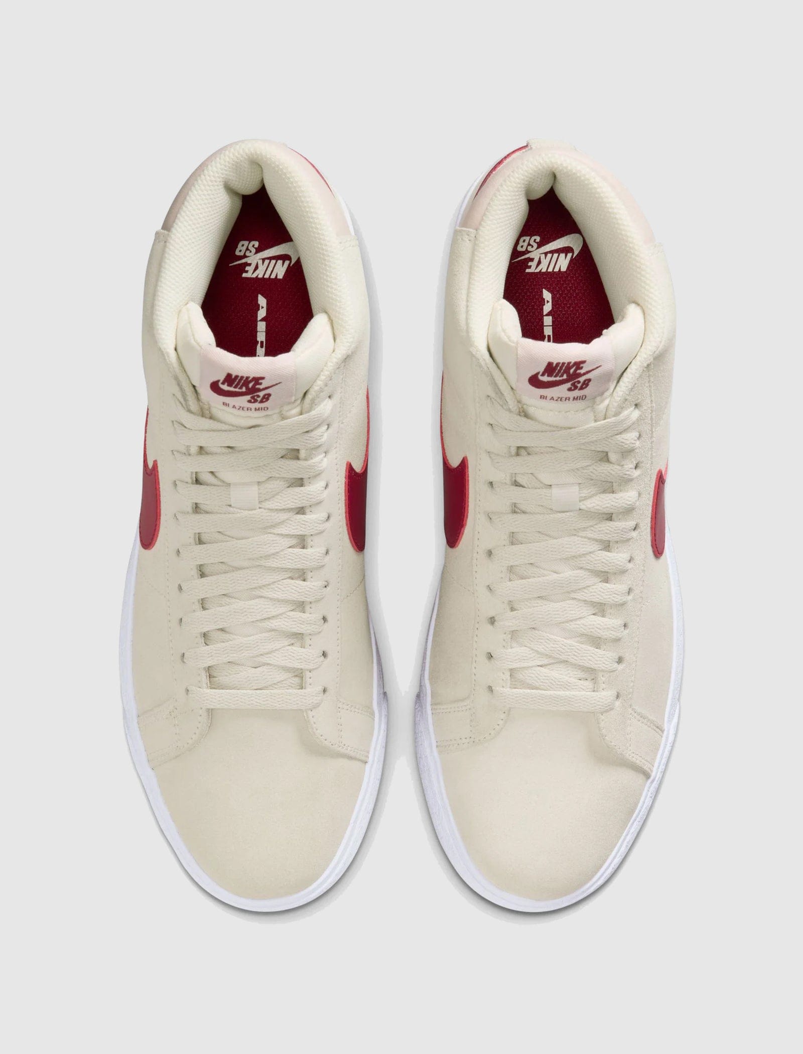 NIKE SKATEBOARD SB BLAZER MID "PALE IVORY/NOBLE RED"