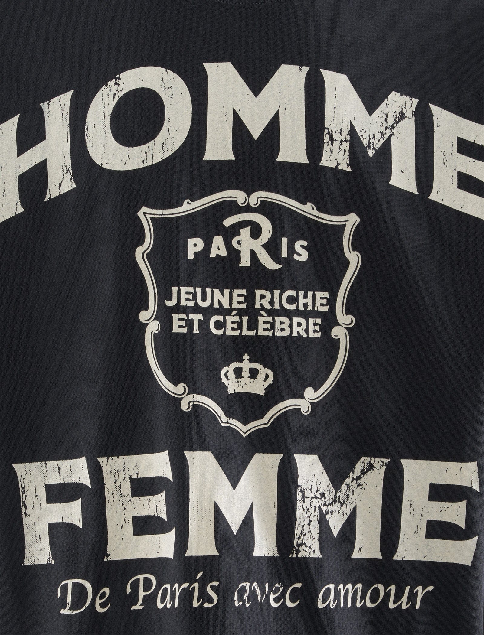 HOMME FEMME AMOUR CROPPED TEE