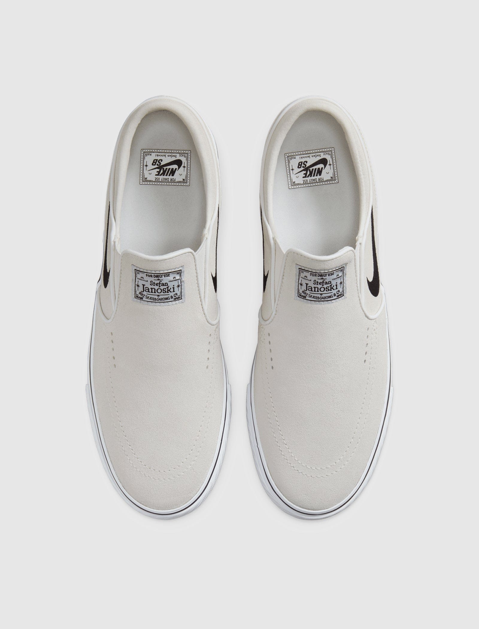 NIKE SKATEBOARD SB JANOSKI+ SLIP "WHITE/BLACK"
