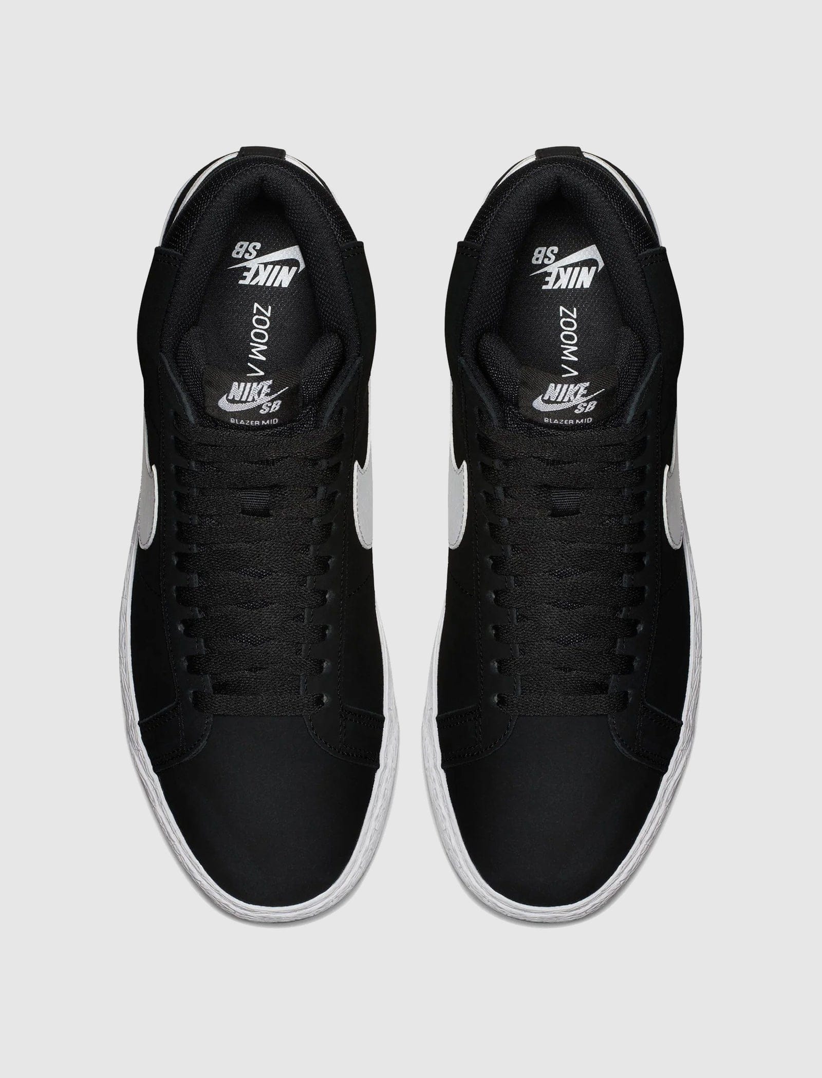 NIKE SKATEBOARD SB ZOOM BLAZER MID "BLACK/WHITE"