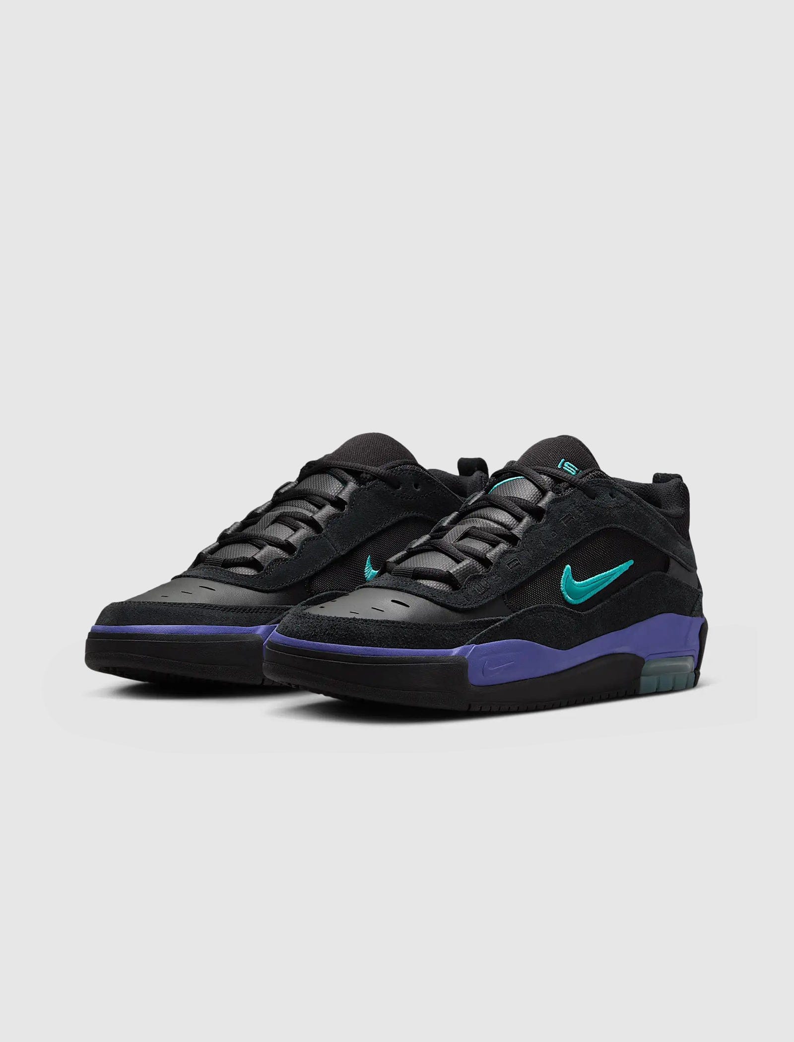 NIKE SKATEBOARD SB AIR MAX ISHOD FLAX "BLACK/GRAPE"
