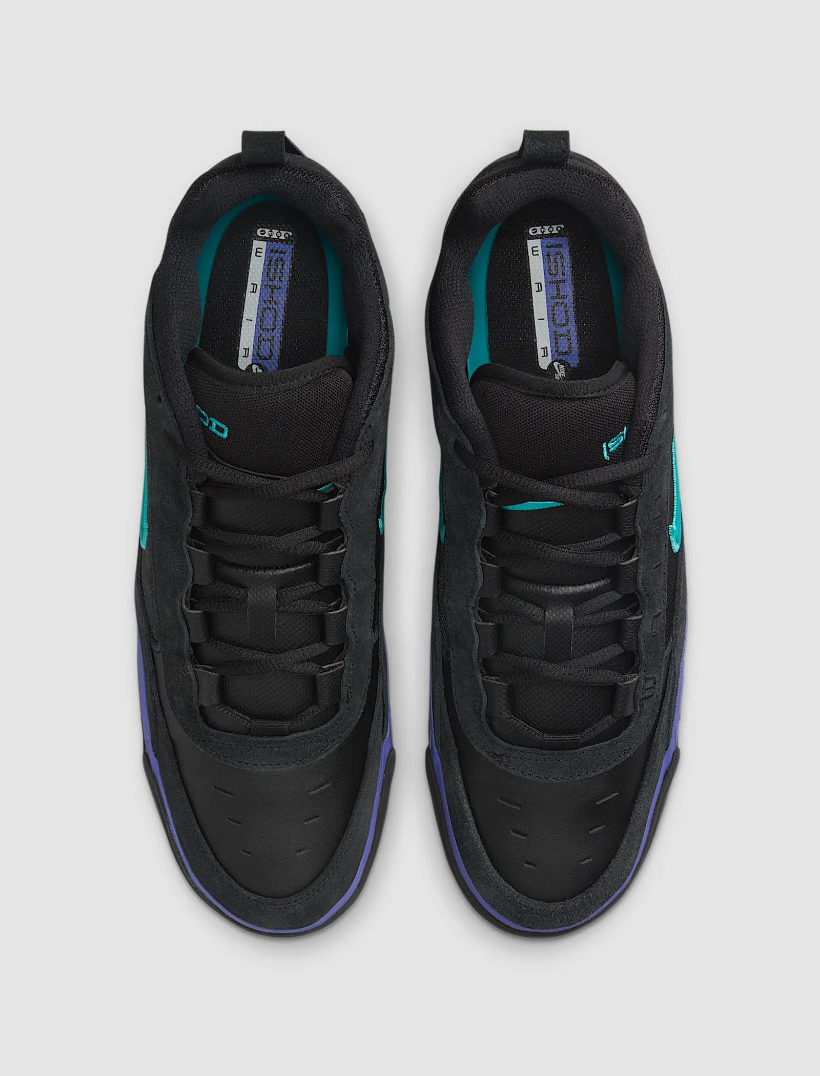 NIKE SKATEBOARD SB AIR MAX ISHOD FLAX "BLACK/GRAPE"