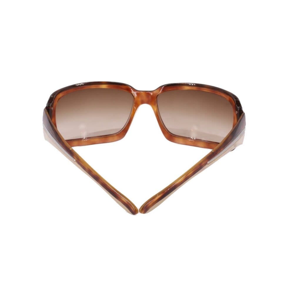 PRADA SPR01H WRAP-AROUND SUNGLASSES BROWN