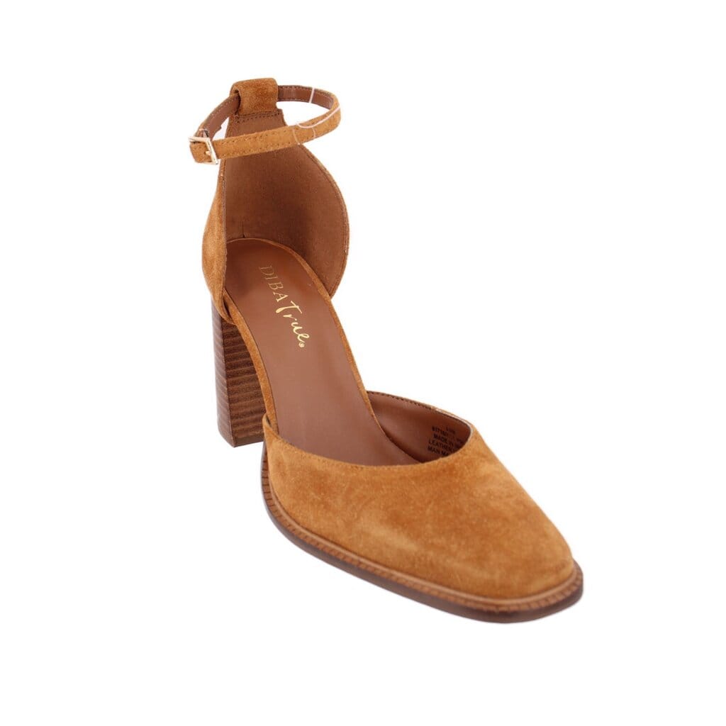 DIBA TRUE SUEDE HEELS BROWN 8.5 US