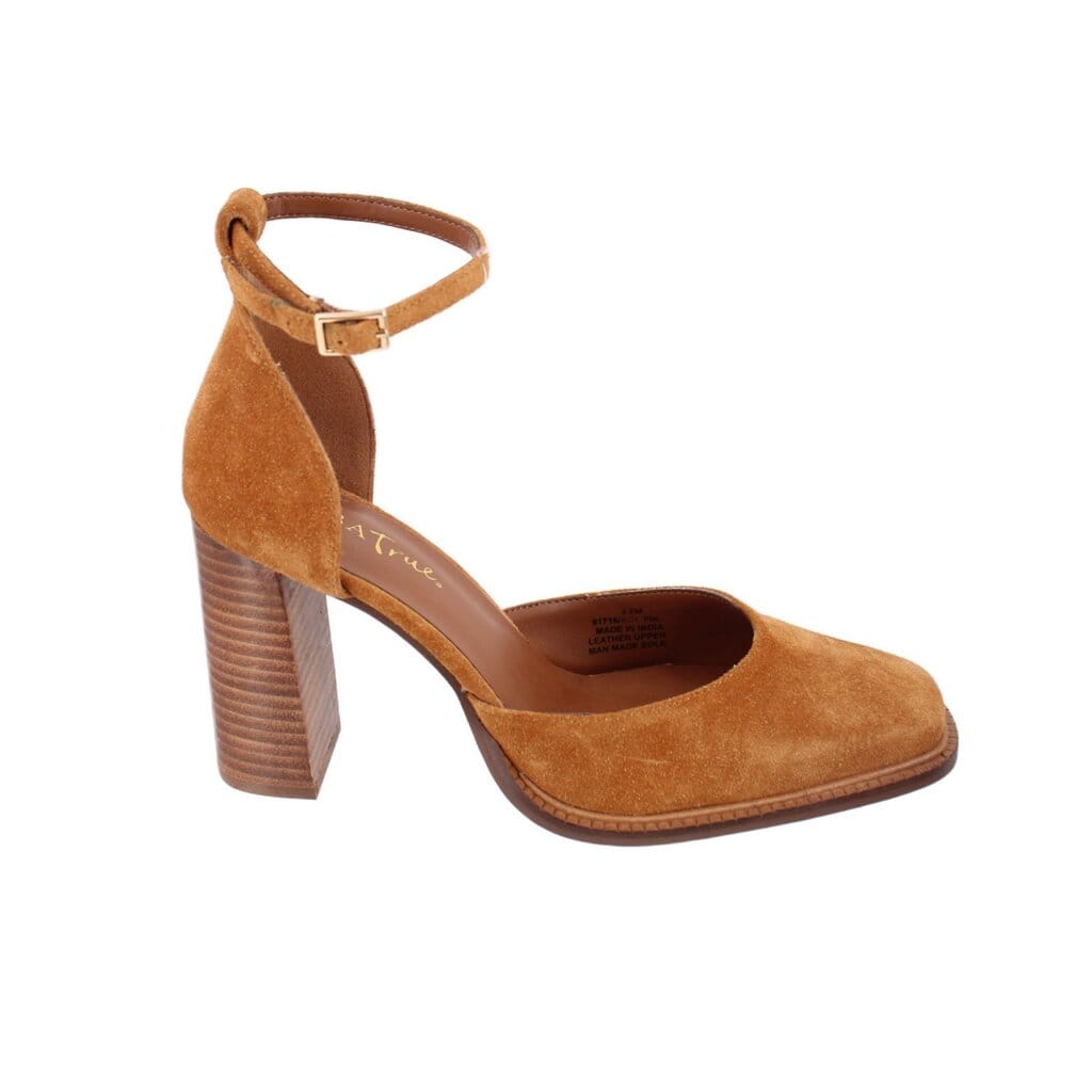 DIBA TRUE SUEDE HEELS BROWN 8.5 US