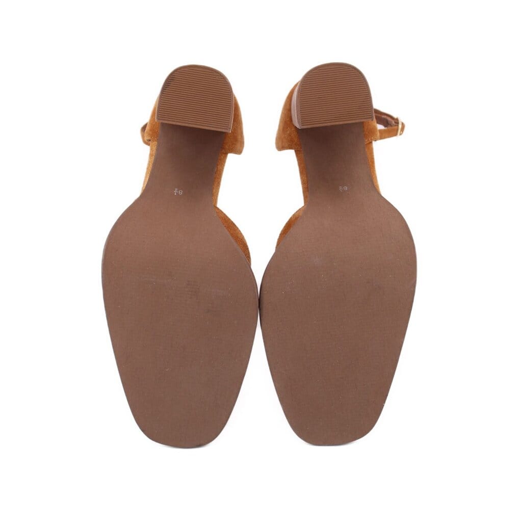DIBA TRUE SUEDE HEELS BROWN 8.5 US