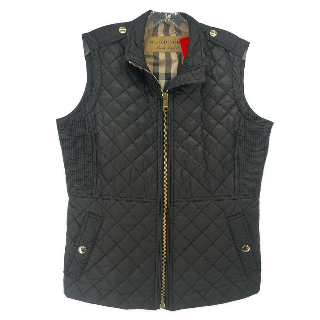 BURBERRY QUILTED VEST BLACK L